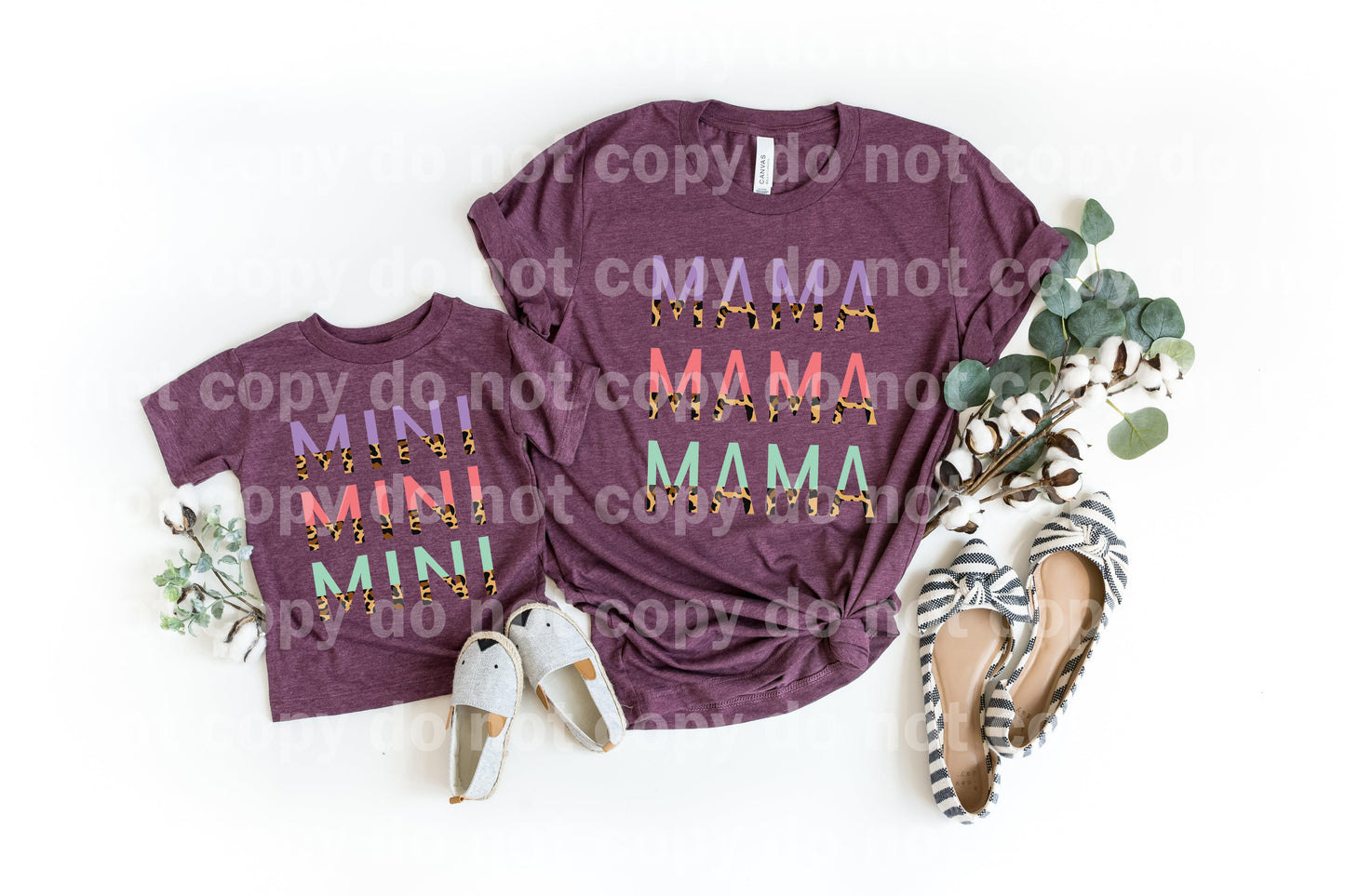 Mamá o Mini Word Stack Leopard Dream Print o Impresión de sublimación