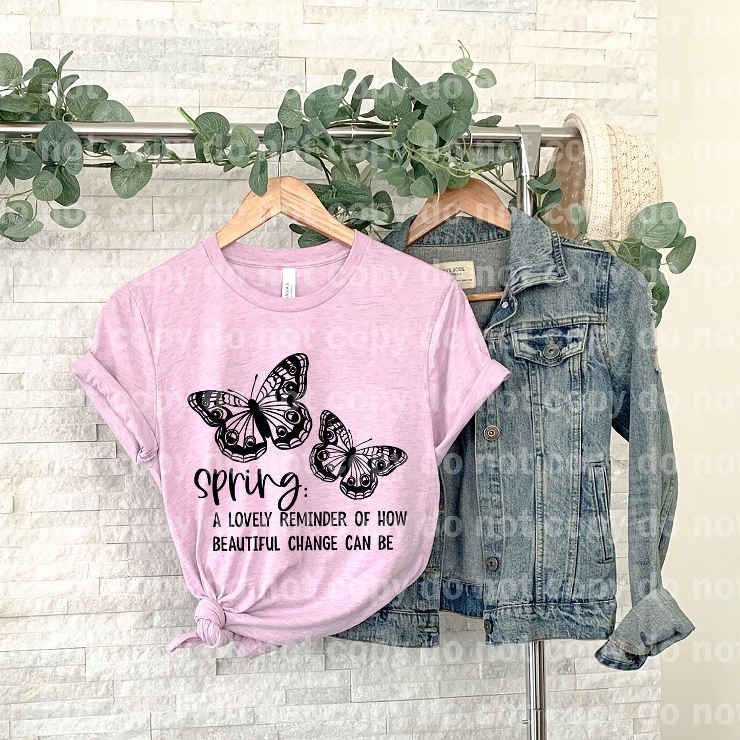 Spring A Lovely Reminder Of How Beautiful Change Can Be Black Dream print transfer
