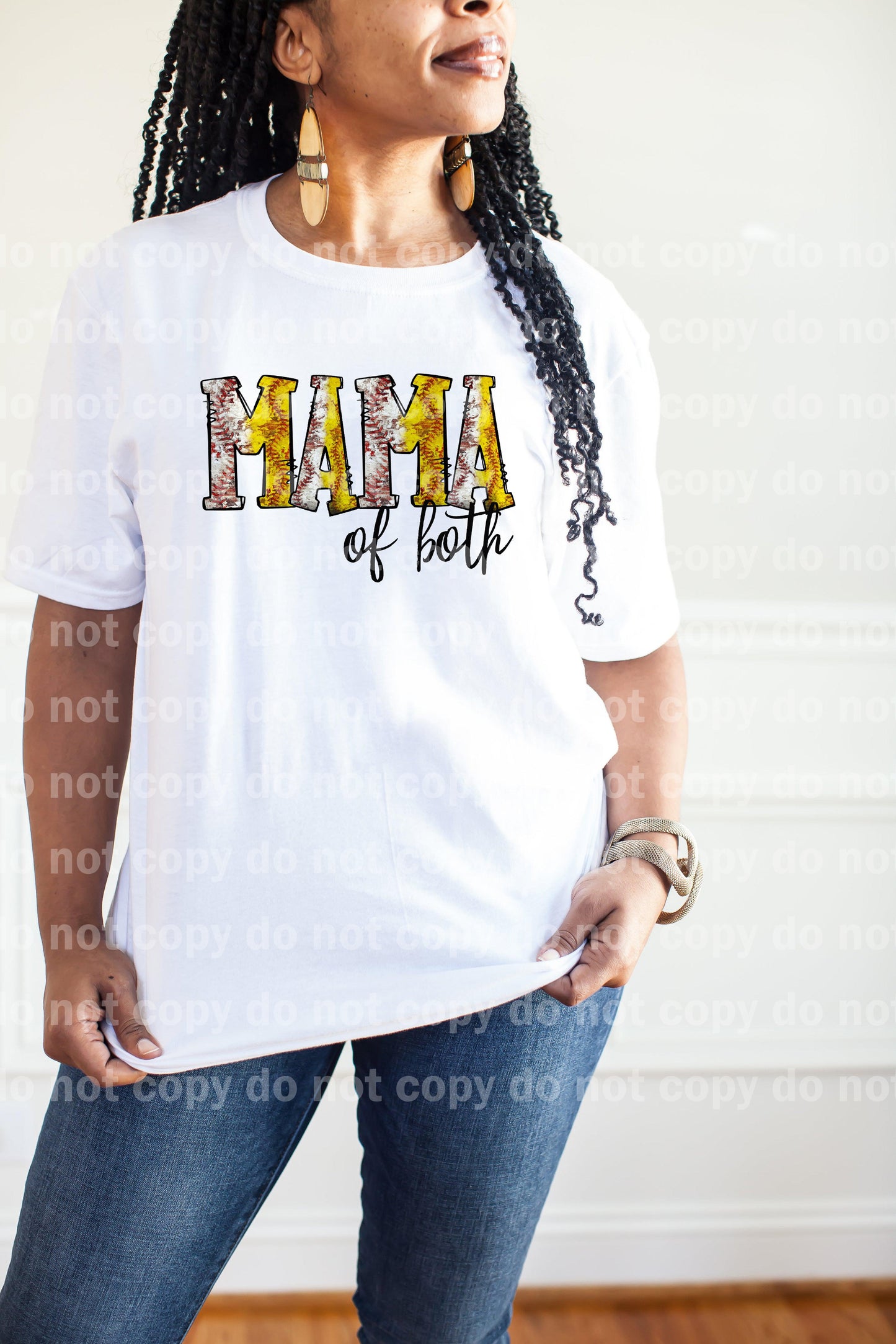 Mamá de Ambos Béisbol Dream Print o Impresión de Sublimación