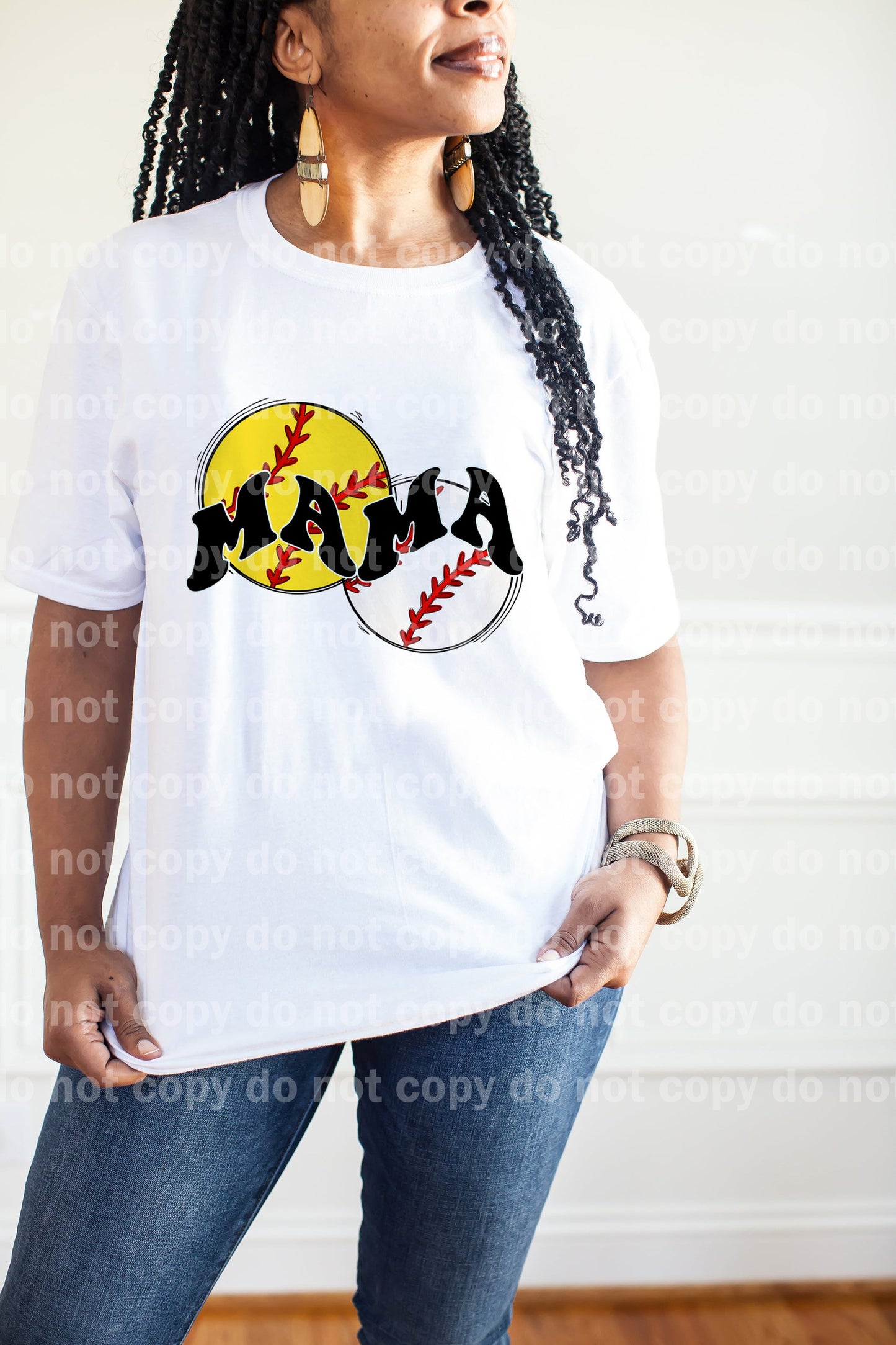 Mamá Béisbol Softbol Sueño Impresión o Impresión de Sublimación