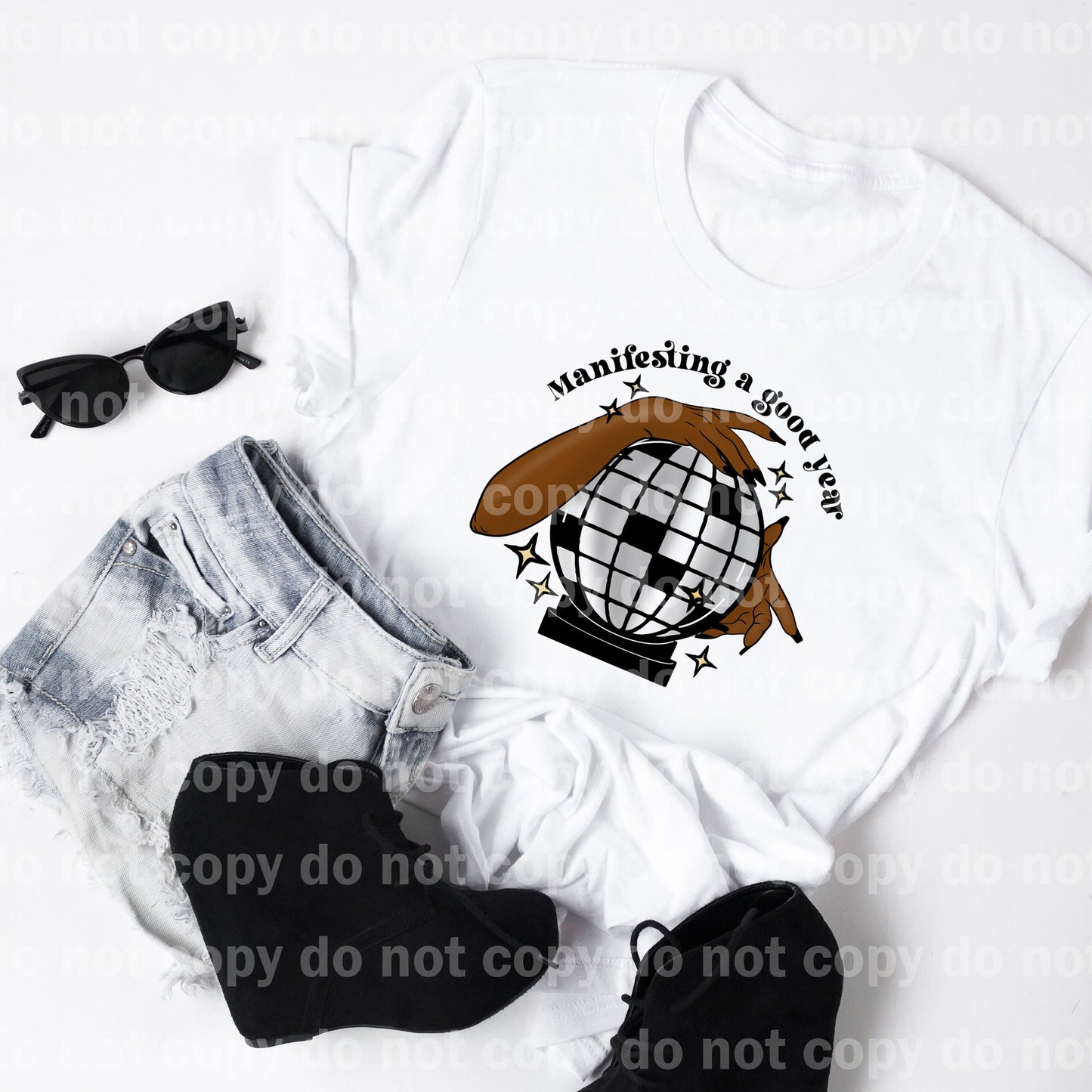 Manifesting A Good Year Dark Hand Dream Print or Sublimation Print