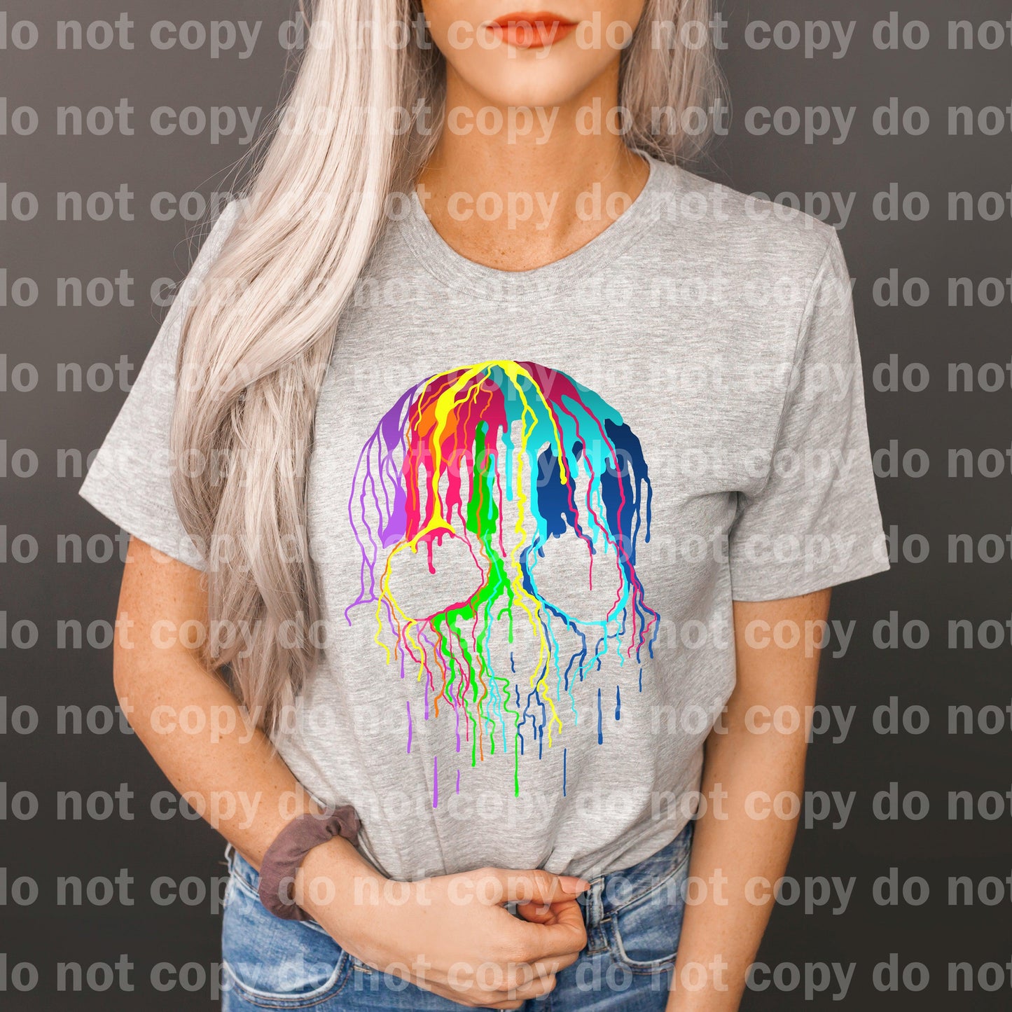 Transferencia de impresión colorida Melty Skull Dream