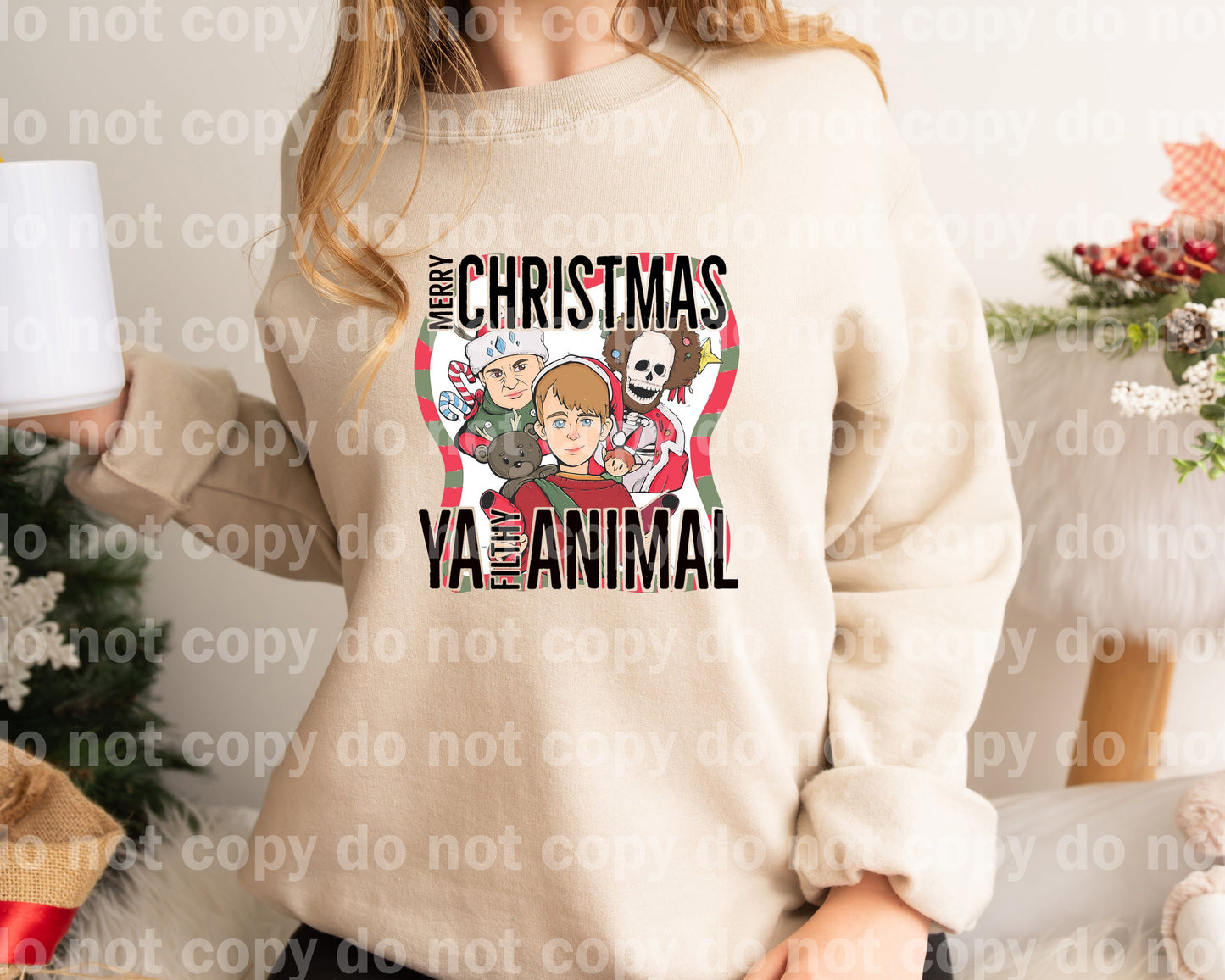 Feliz Navidad Ya Filthy Animal Dream Impresión o Impresión de Sublimación