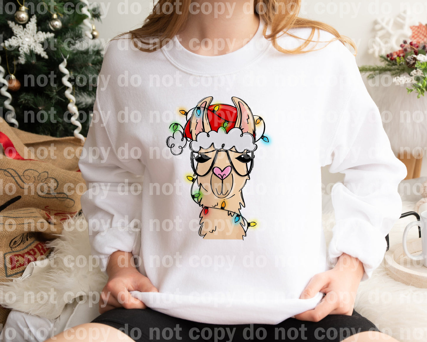Merry Llama Dream Print or Sublimation Print