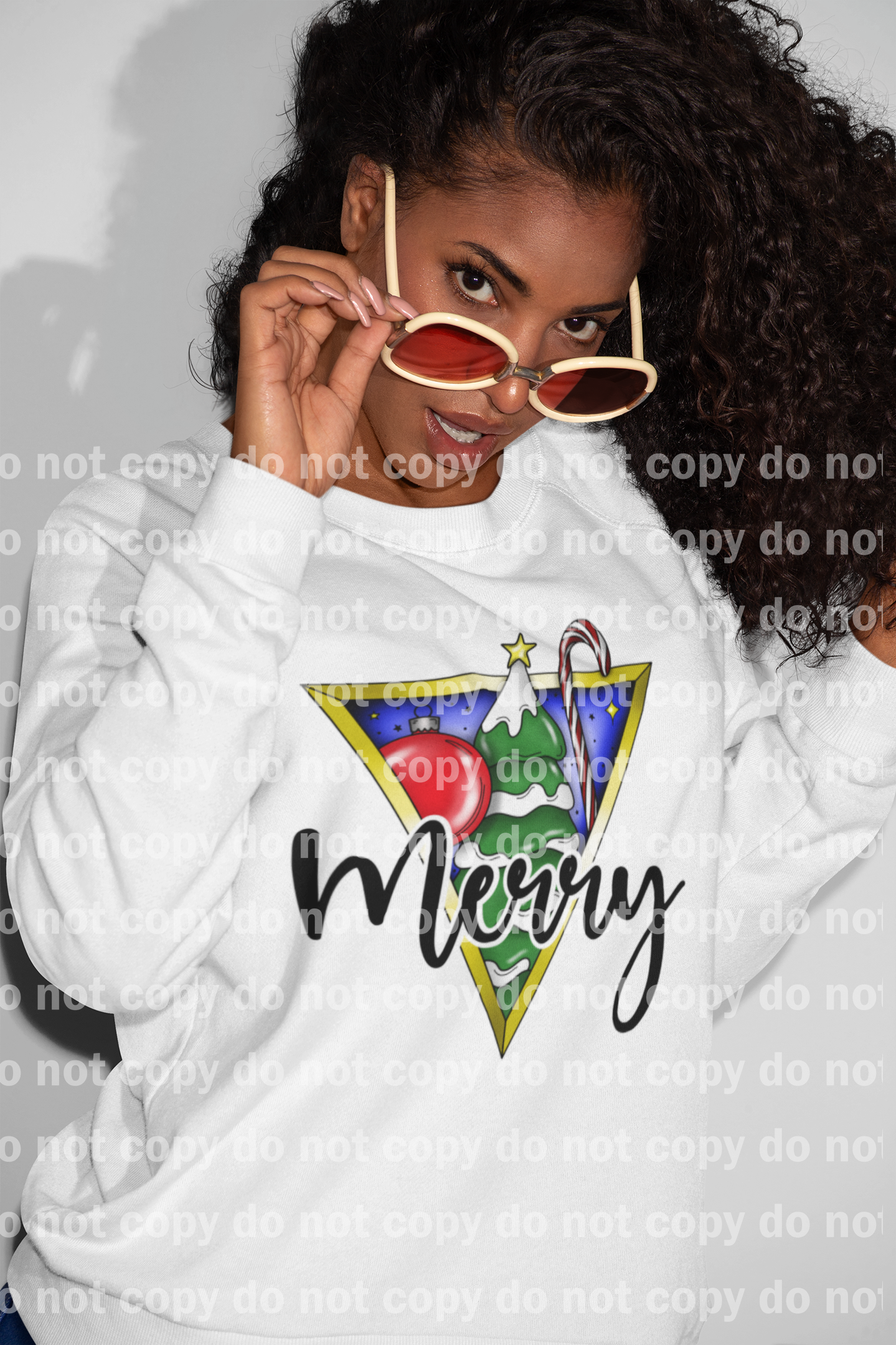 Merry Christmas Triangle Dream Print or Sublimation Print