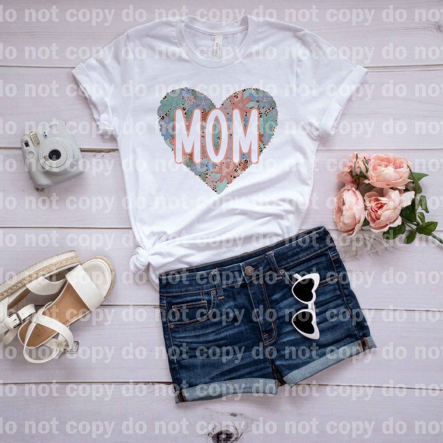 Mom Flower Heart Dream Print or Sublimation Print