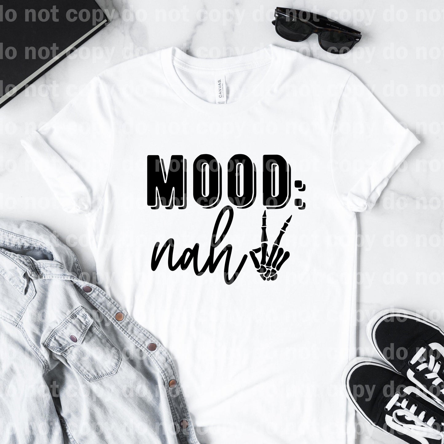 Mood: Nah Skellie Hand Typography Dream Print or Sublimation Print