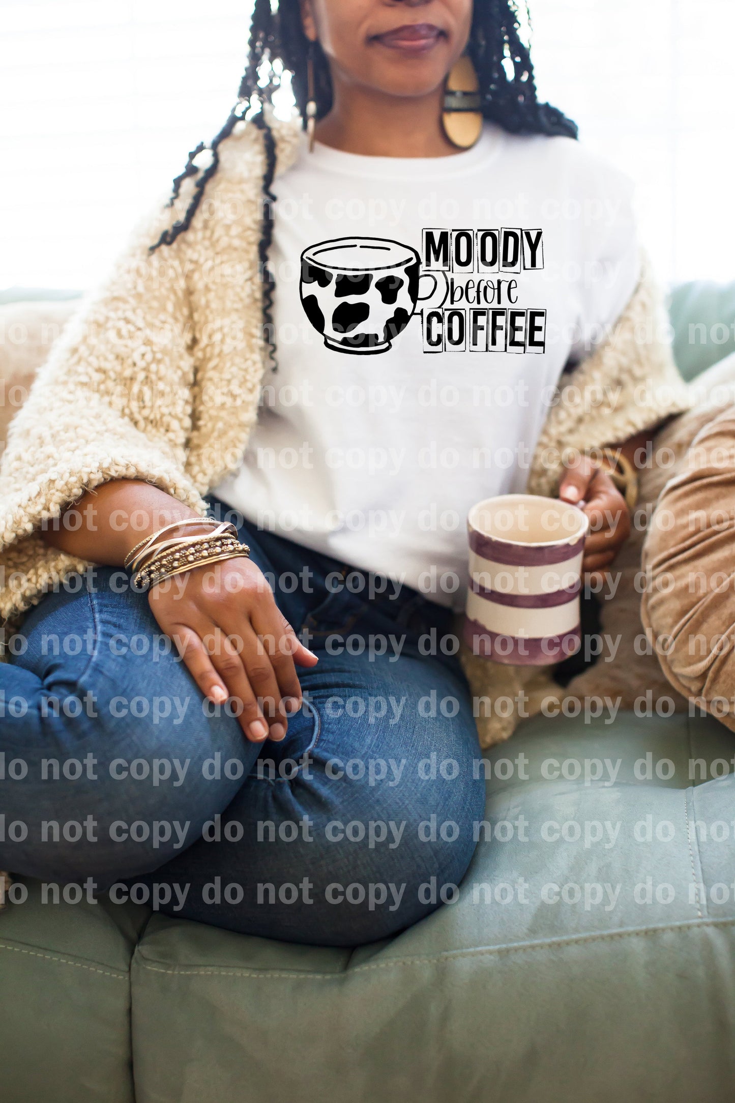 Moody Before Coffee Full Color/One Color Dream Print or Sublimation Print