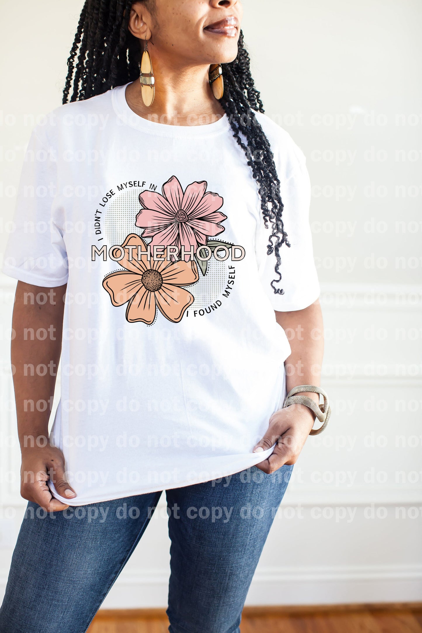No me perdí en la maternidad, me encontré con estampado floral neutro de ensueño o estampado por sublimación