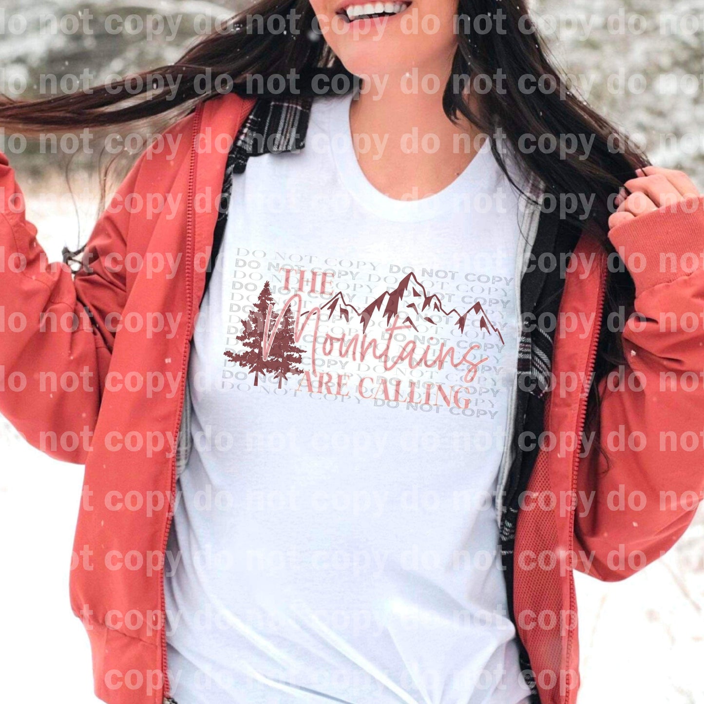 The Mountains Are Calling Green/Pink Dream Print or Sublimation Print
