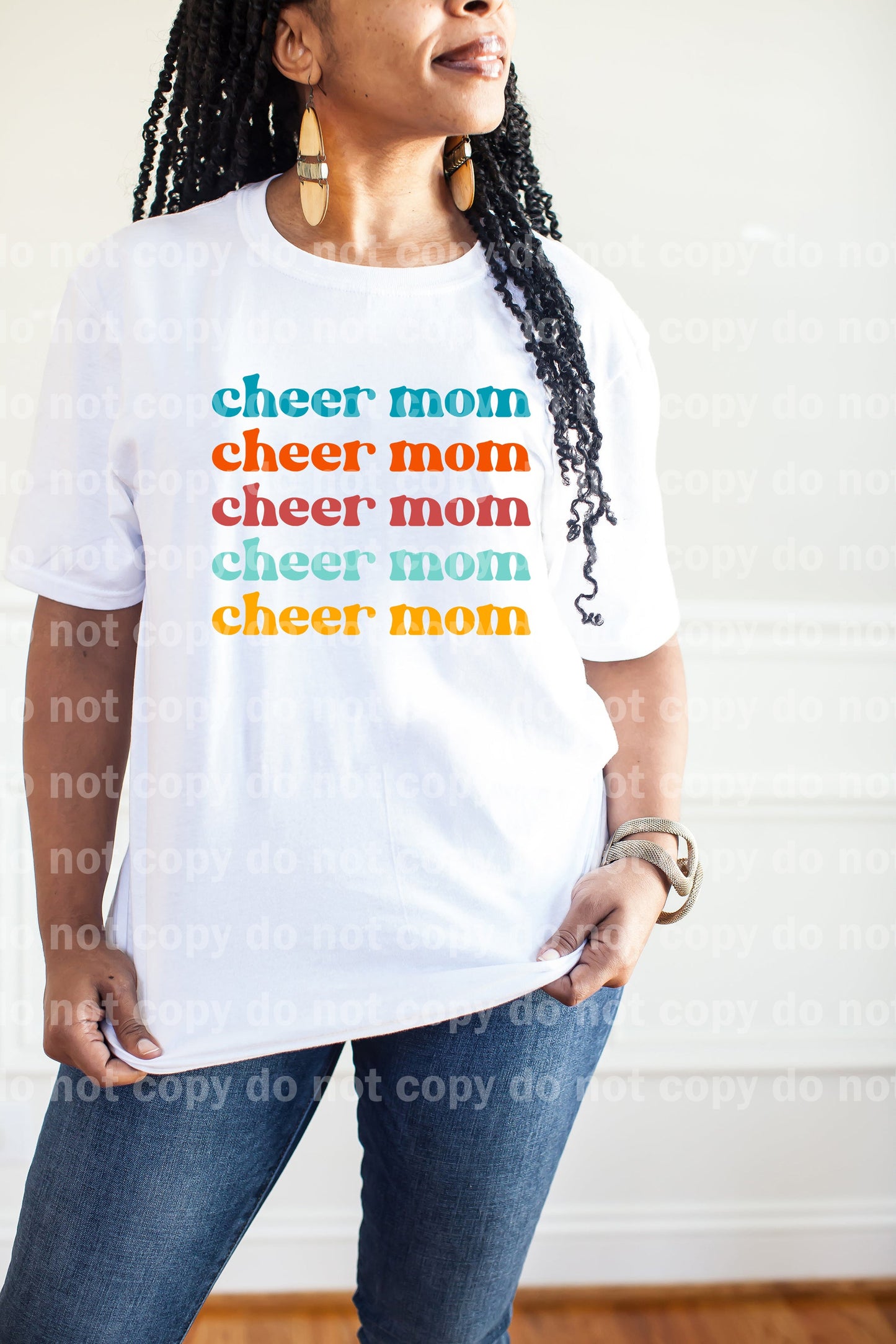 Estampado multicolor Cheer Mom Dream o estampado por sublimación