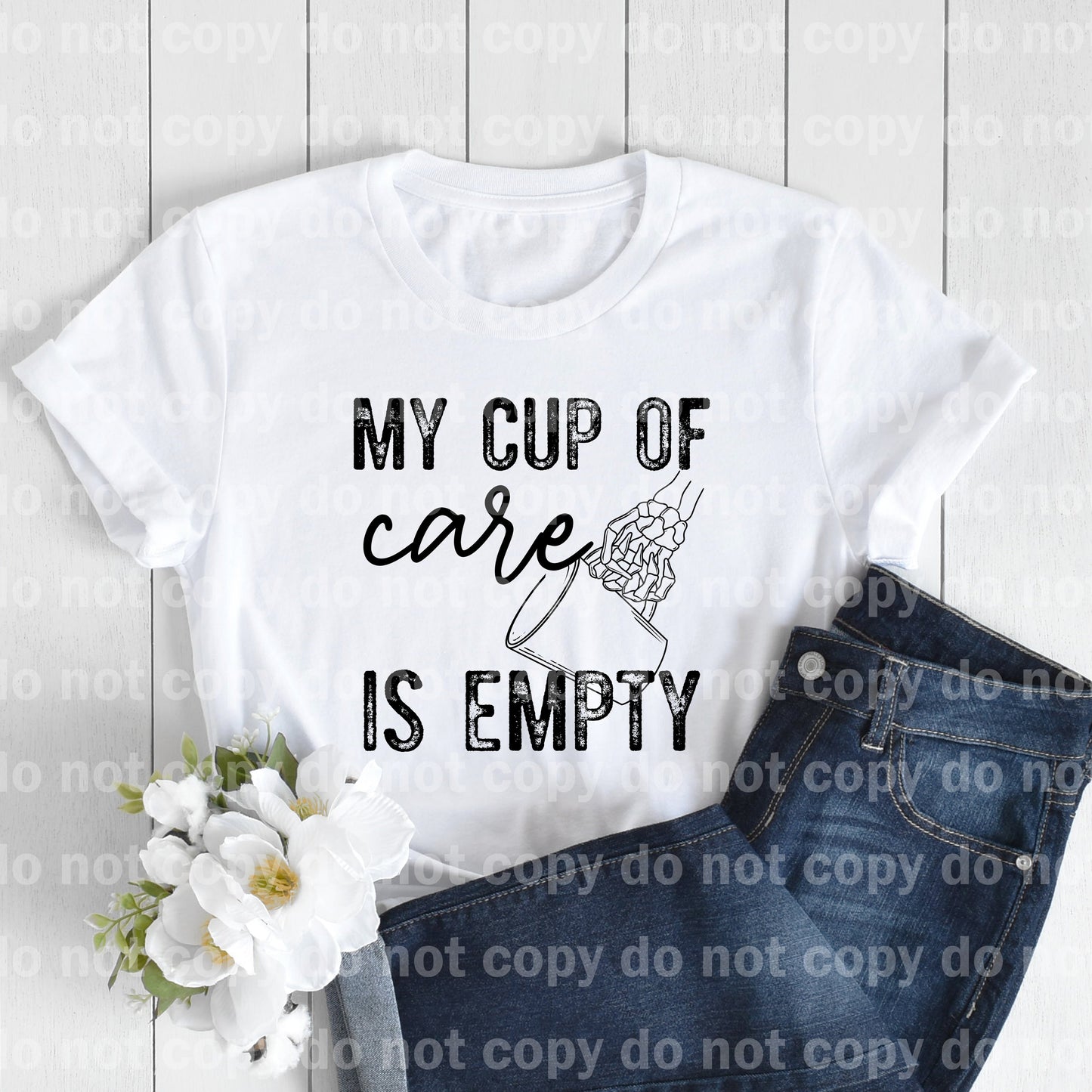 My Cup Of Care Is Empty Dream Print or Sublimation Print