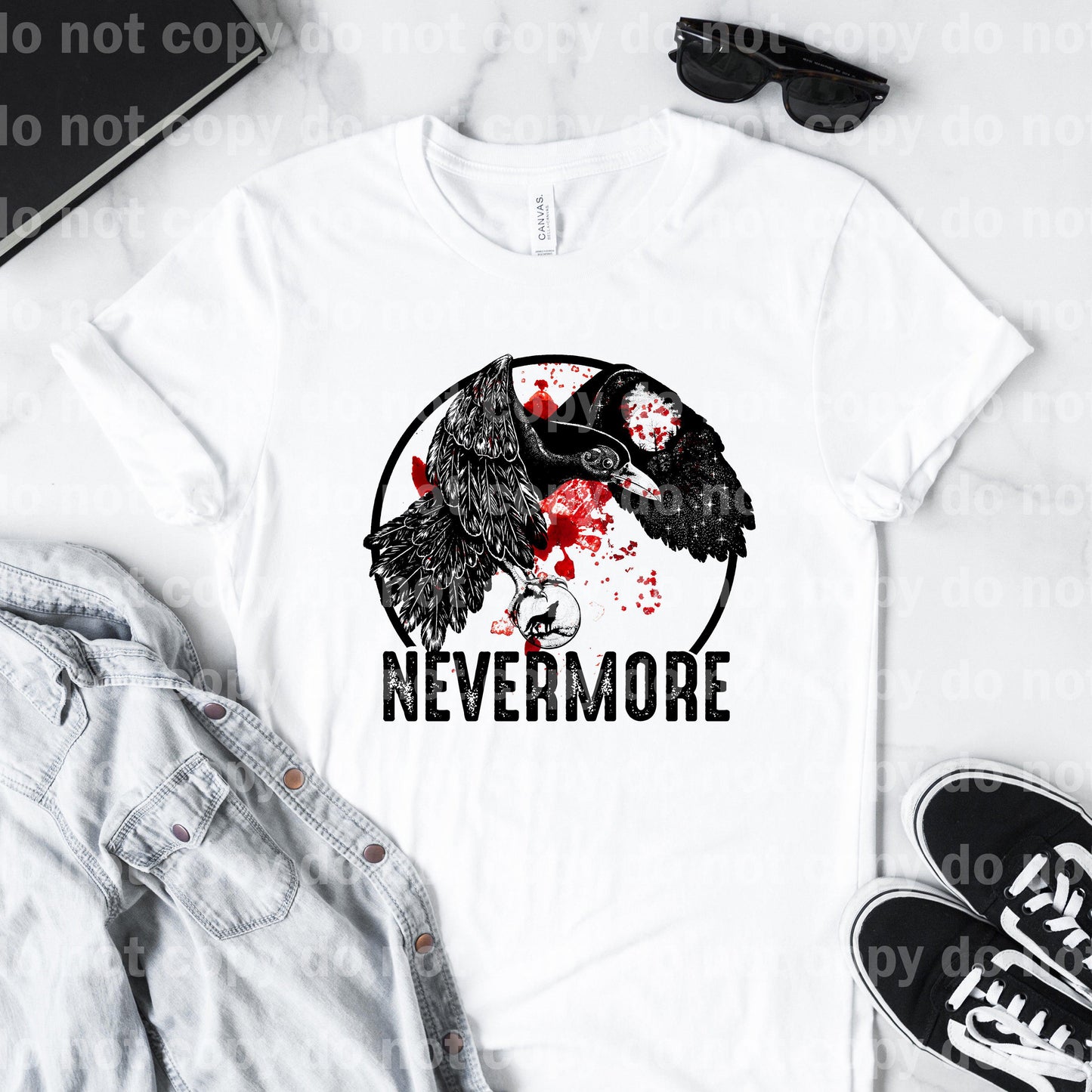 Nevermore Eagle Wolf Dream Print or Sublimation Print