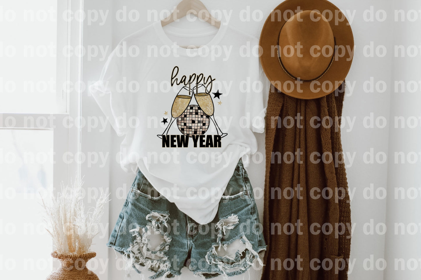 Happy New Year Champagne Dream Print or Sublimation Print