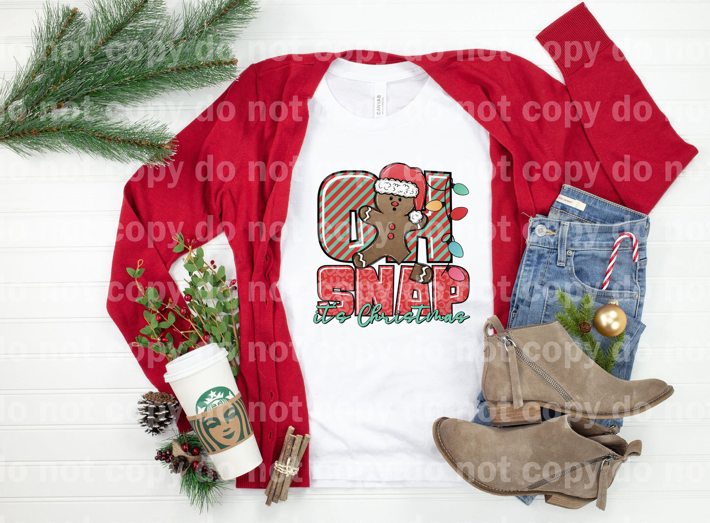 Oh Snap It's Christmas Hat Dream Print or Sublimation Print