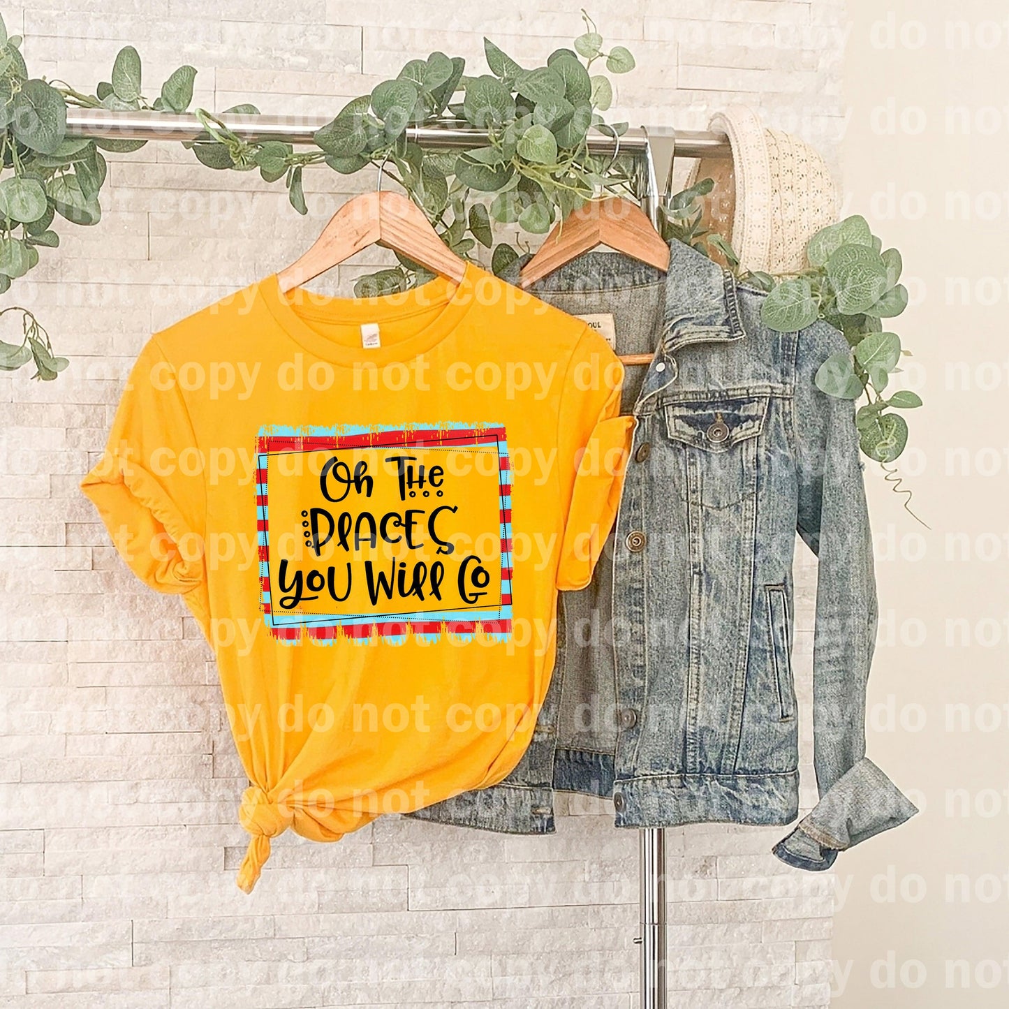 Oh The Places You Will Go Square Dream print transfer