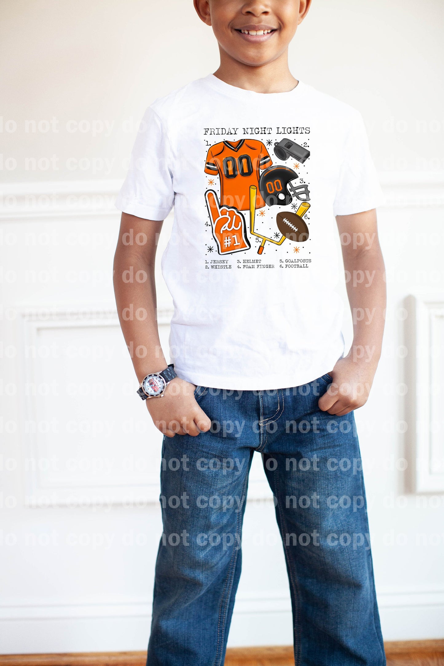 Friday Night Lights Football Chart Orange And Black Dream Print or Sublimation Print