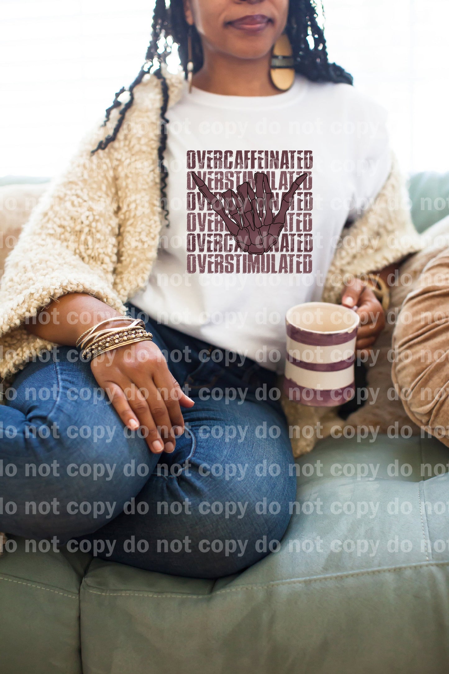 Overcaffeinated Skellie Hand Dream Print or Sublimation Print