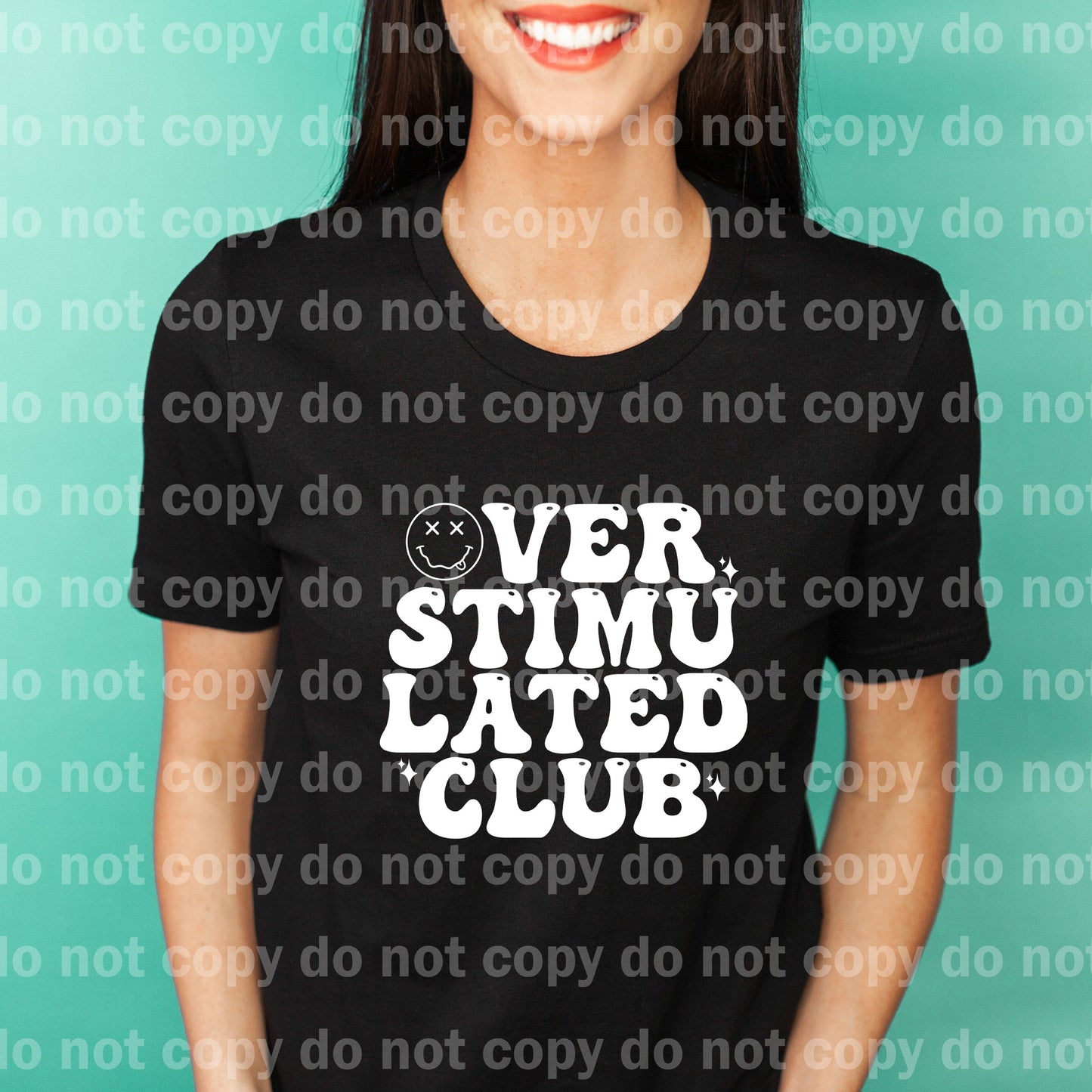 Overstimulated Club Black/Blue/White Dream Print or Sublimation Print
