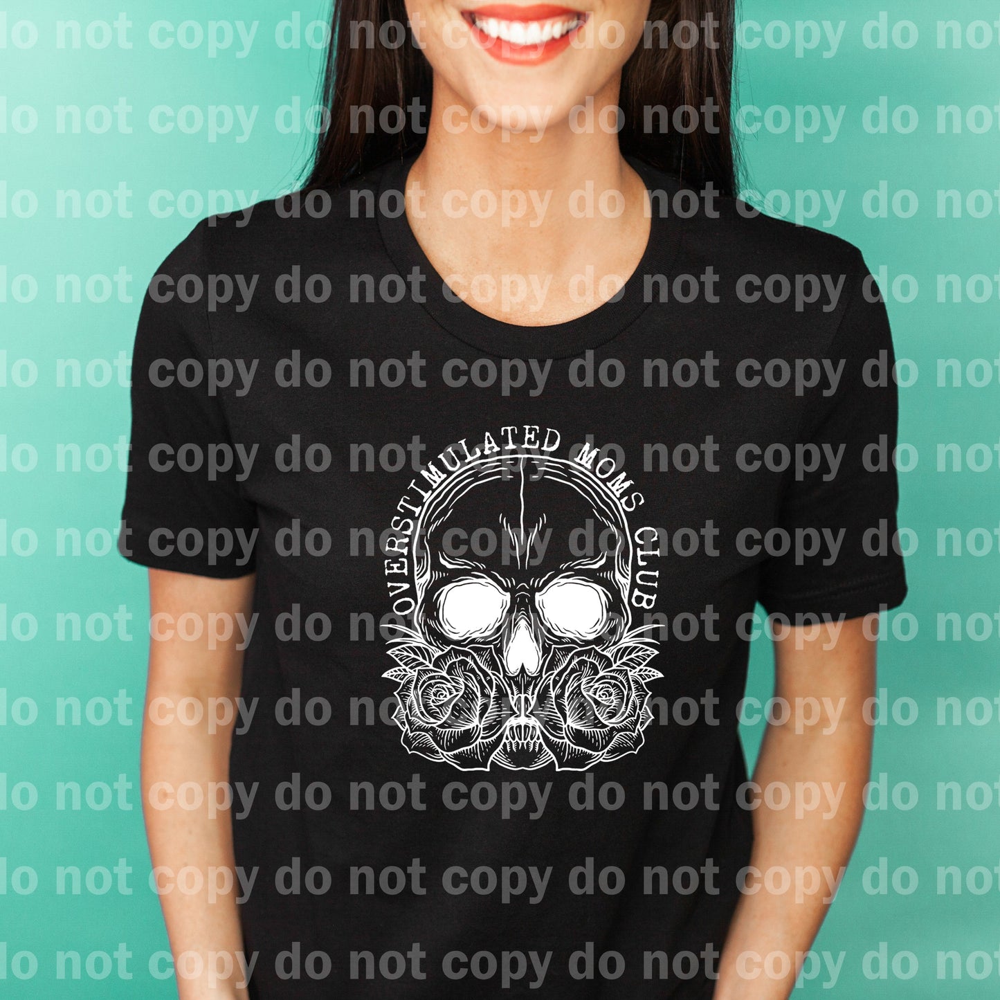 Overstimulated Moms Club Skellie Black/White Dream Print or Sublimation Print