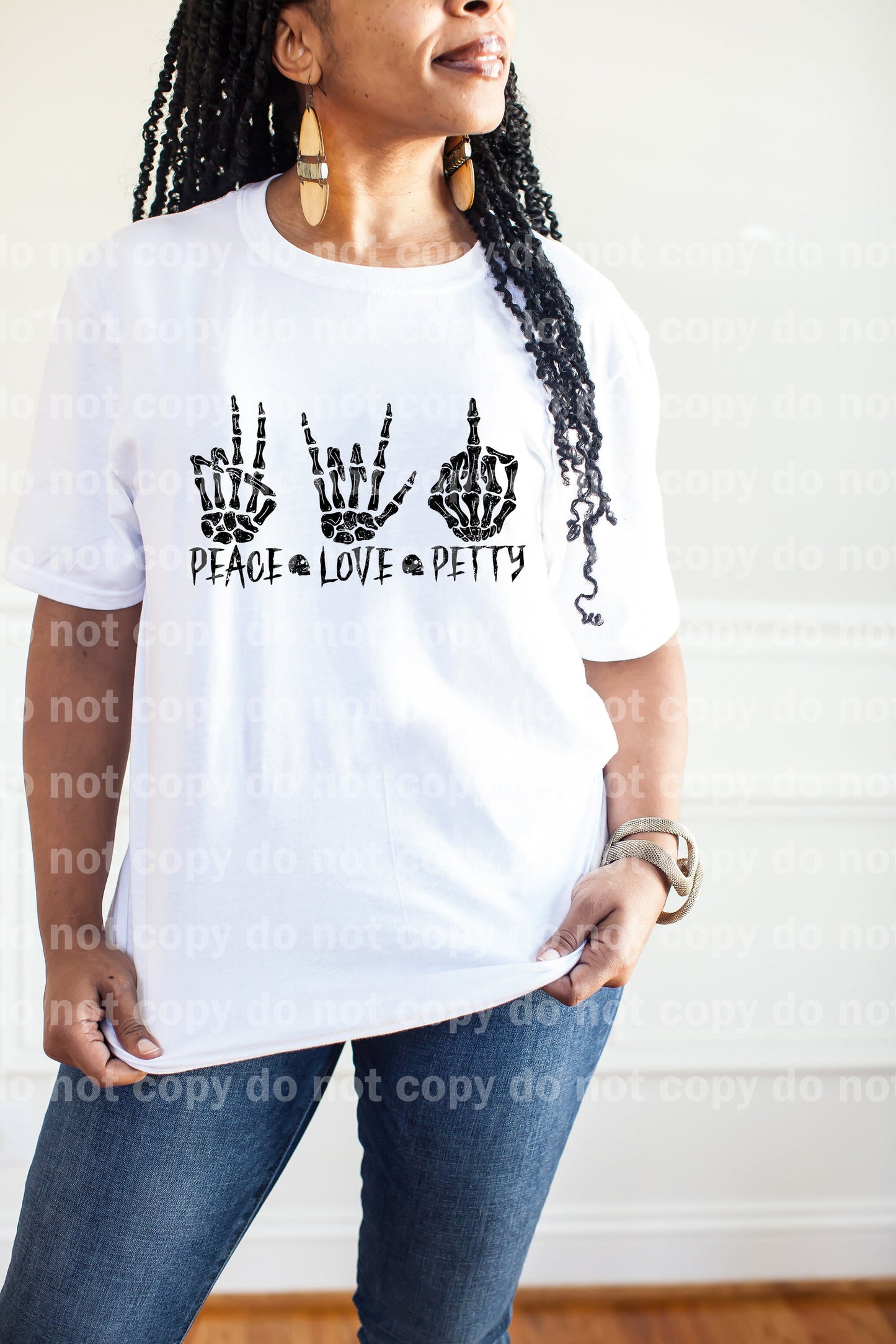 Peace Love Petty Distressed Full Color/One Color Dream Print or Sublimation Print