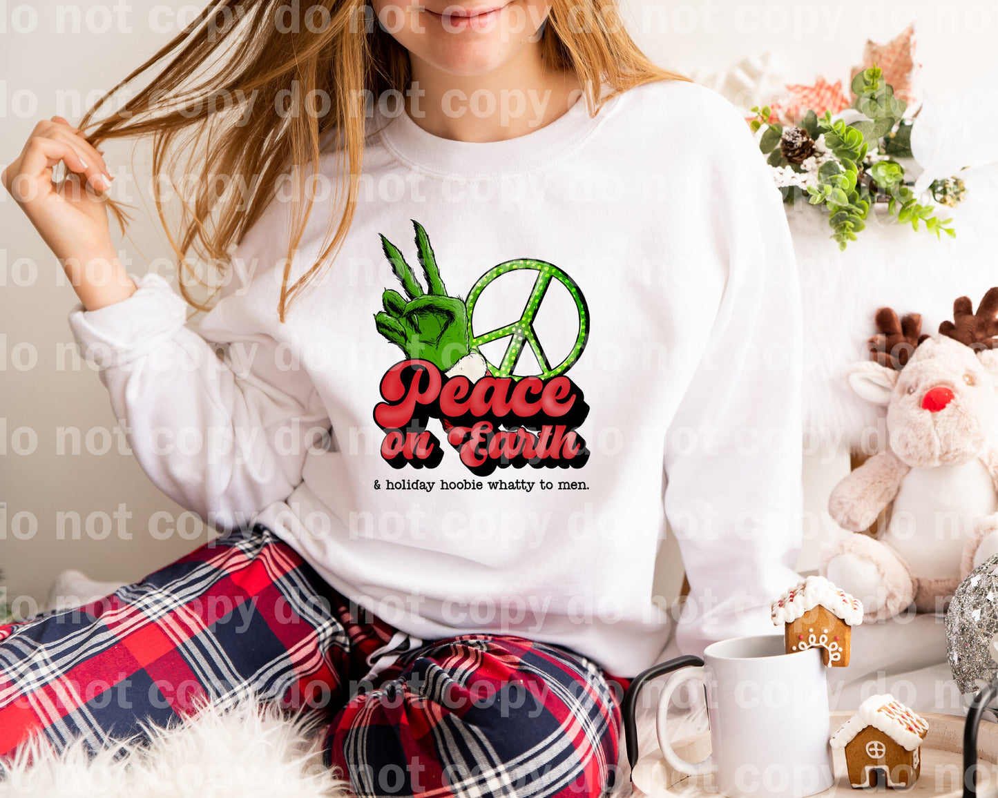 Peace On Earth And Holiday Hoobie Whatty To Men Dream Print or Sublimation Print