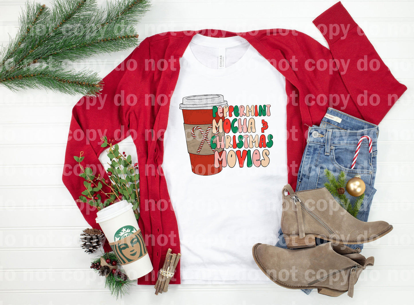 Peppermint Mocha y películas navideñas Impresión de sueños o impresión de sublimación
