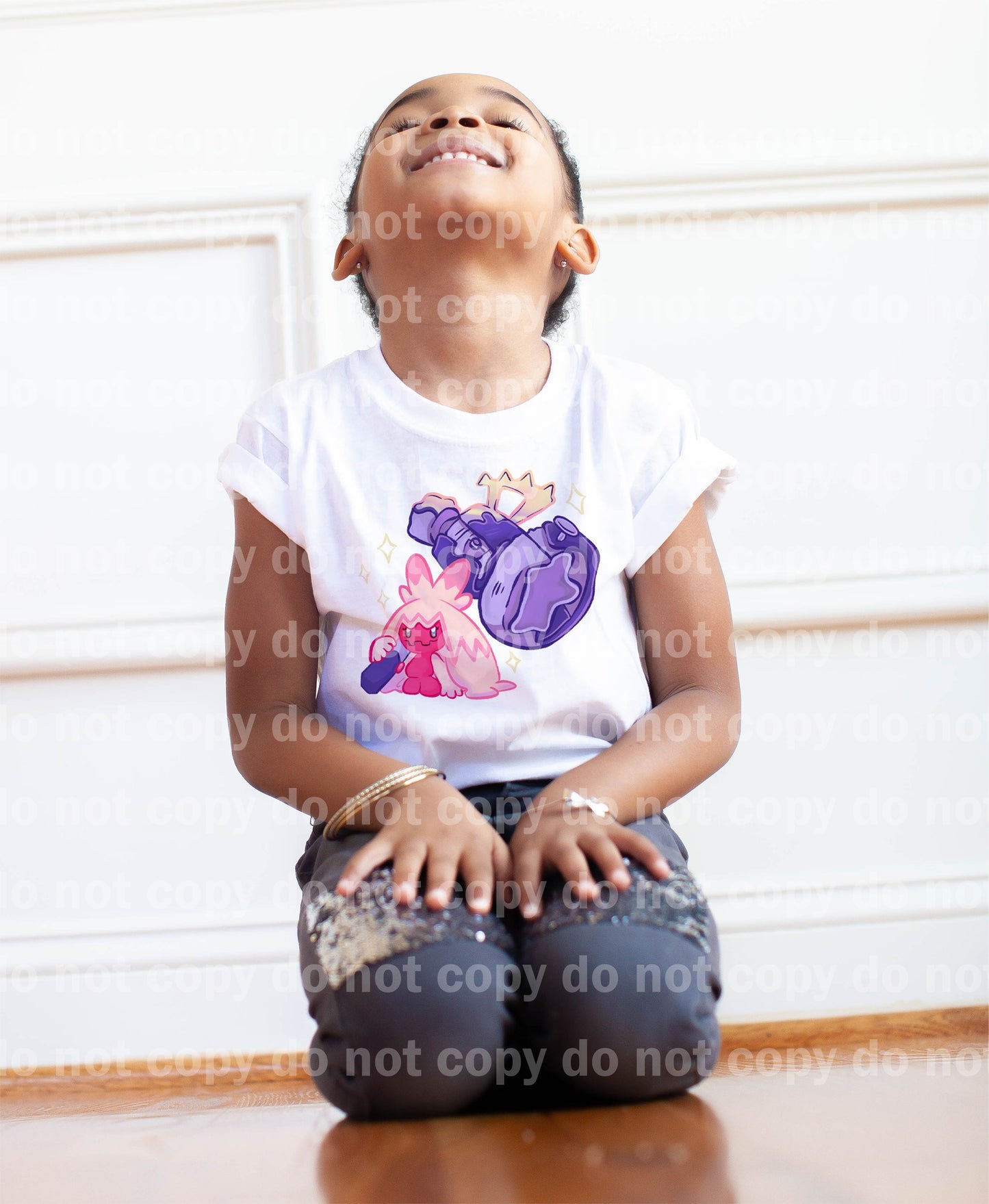 Pink Fairy With Hammer Pocket Monster Dream Print or Sublimation Print