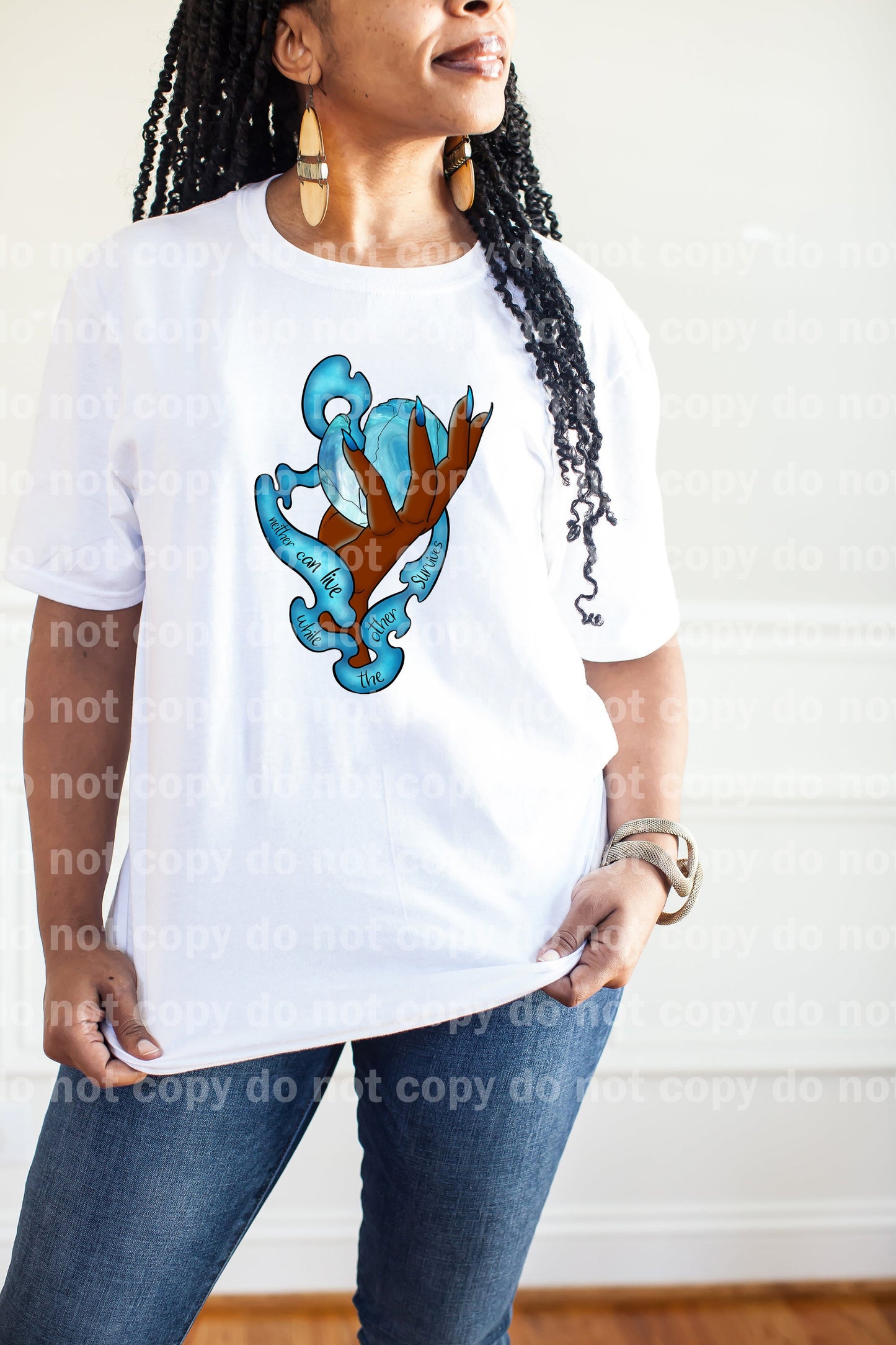 Neither Can Live While The Other Survives Darkest Hand Dream Print or Sublimation Print