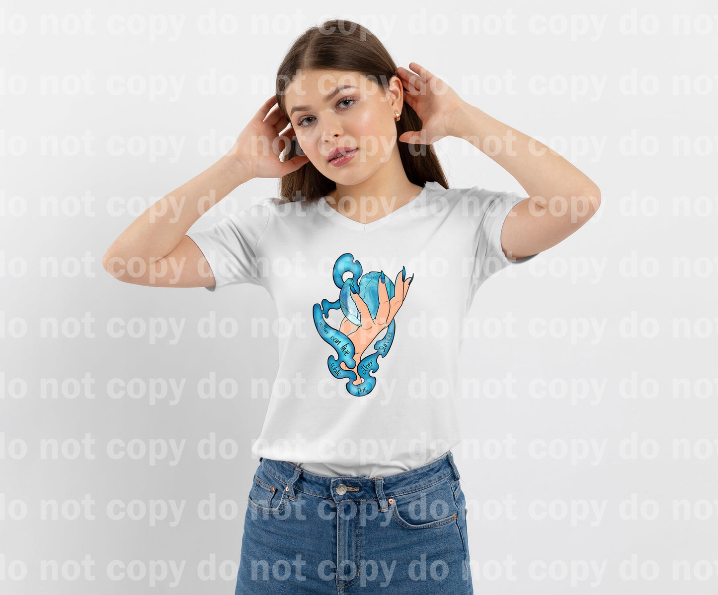 Neither Can Live While The Other Survives Light Hand Dream Print or Sublimation Print