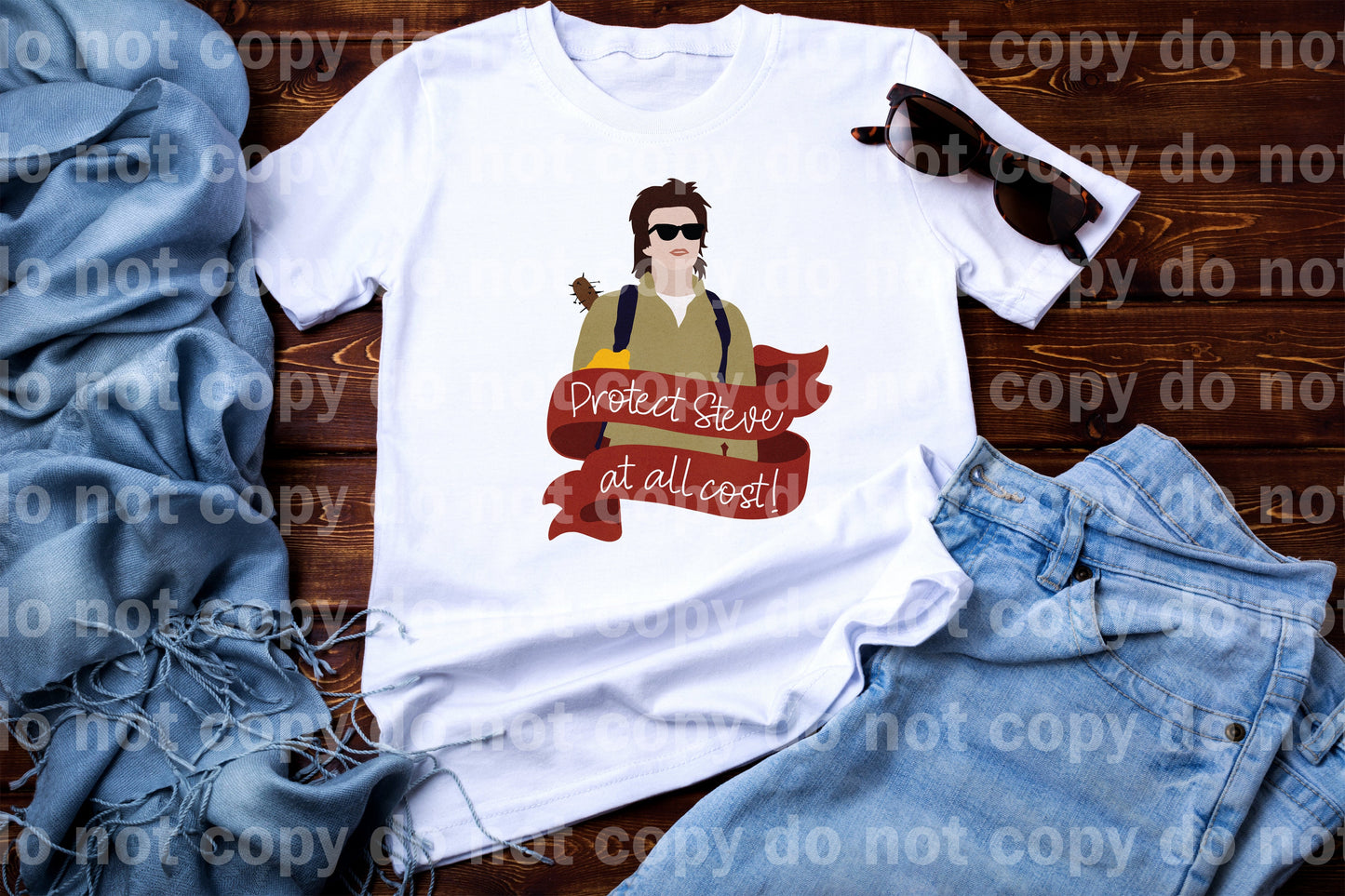 Protect Steve At All Cost White Font Dream Print or Sublimation Print