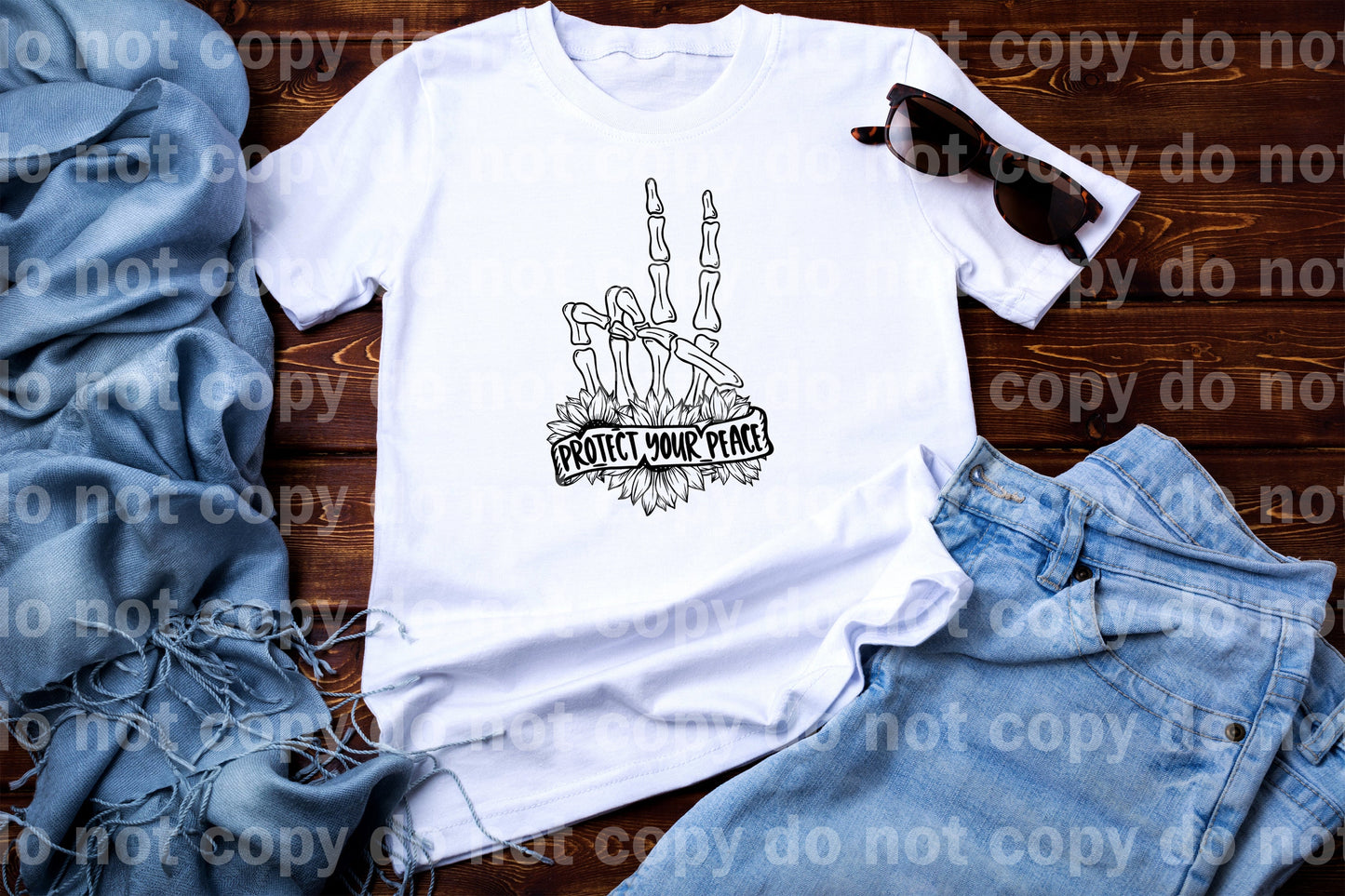 Proteja su paz Skellie Girasol a todo color/impresión de ensueño de un color o impresión por sublimación