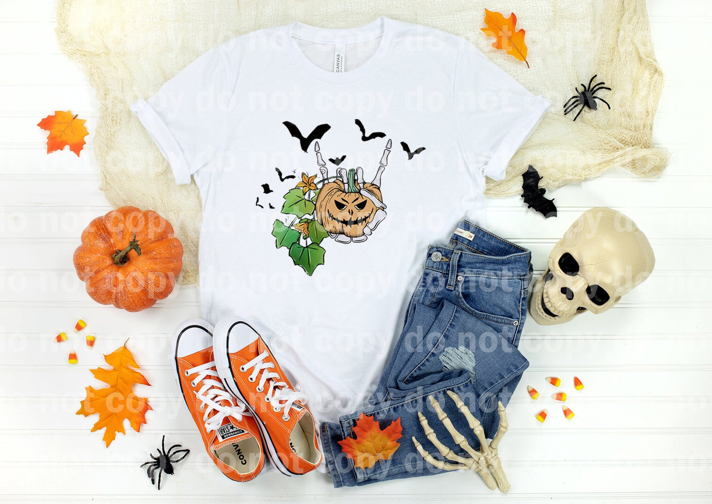 Pumpkin And Bats Dream Print or Sublimation Print