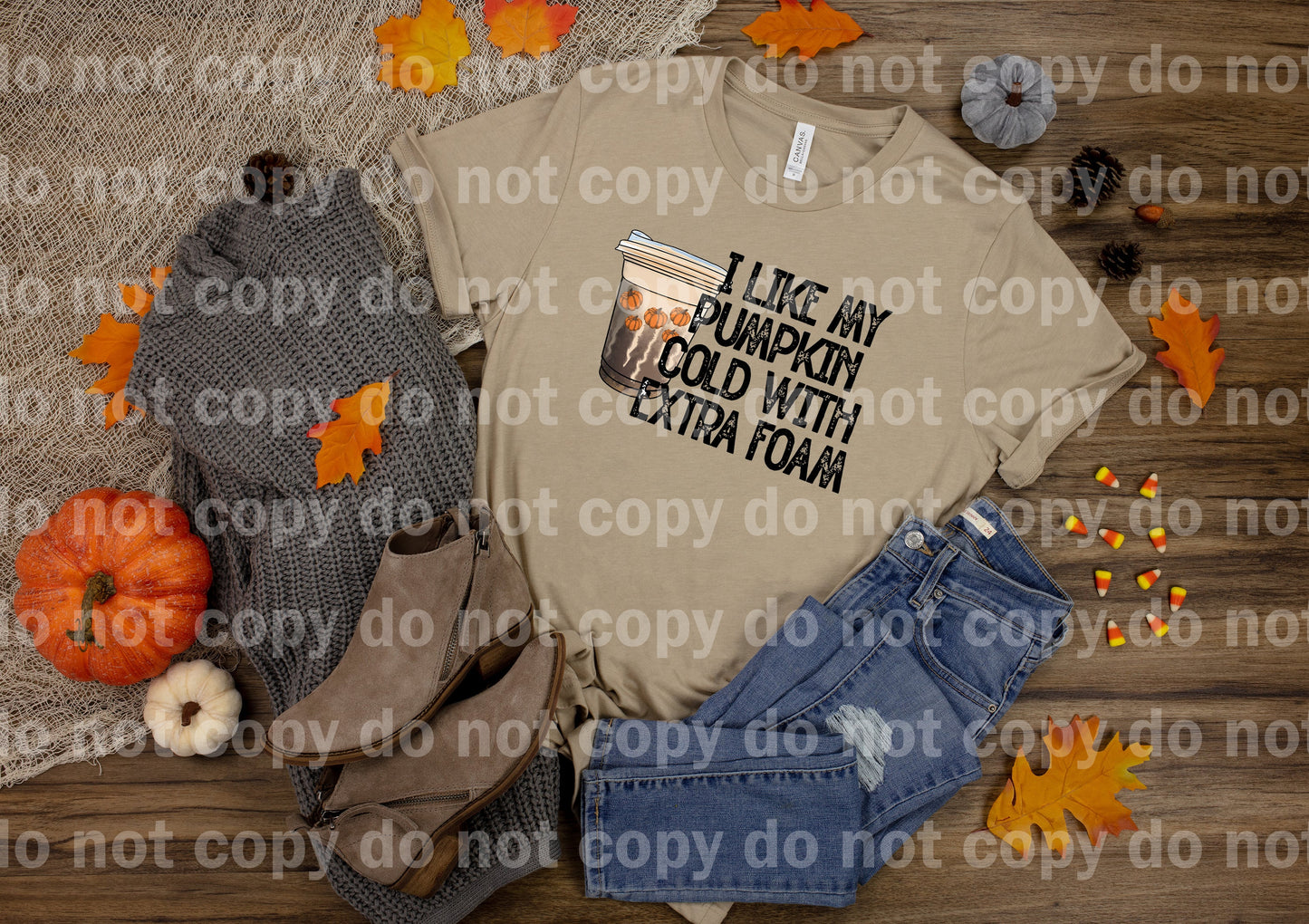 I Like My Pumpkin Cold With Extra Foam Dream Print or Sublimation Print