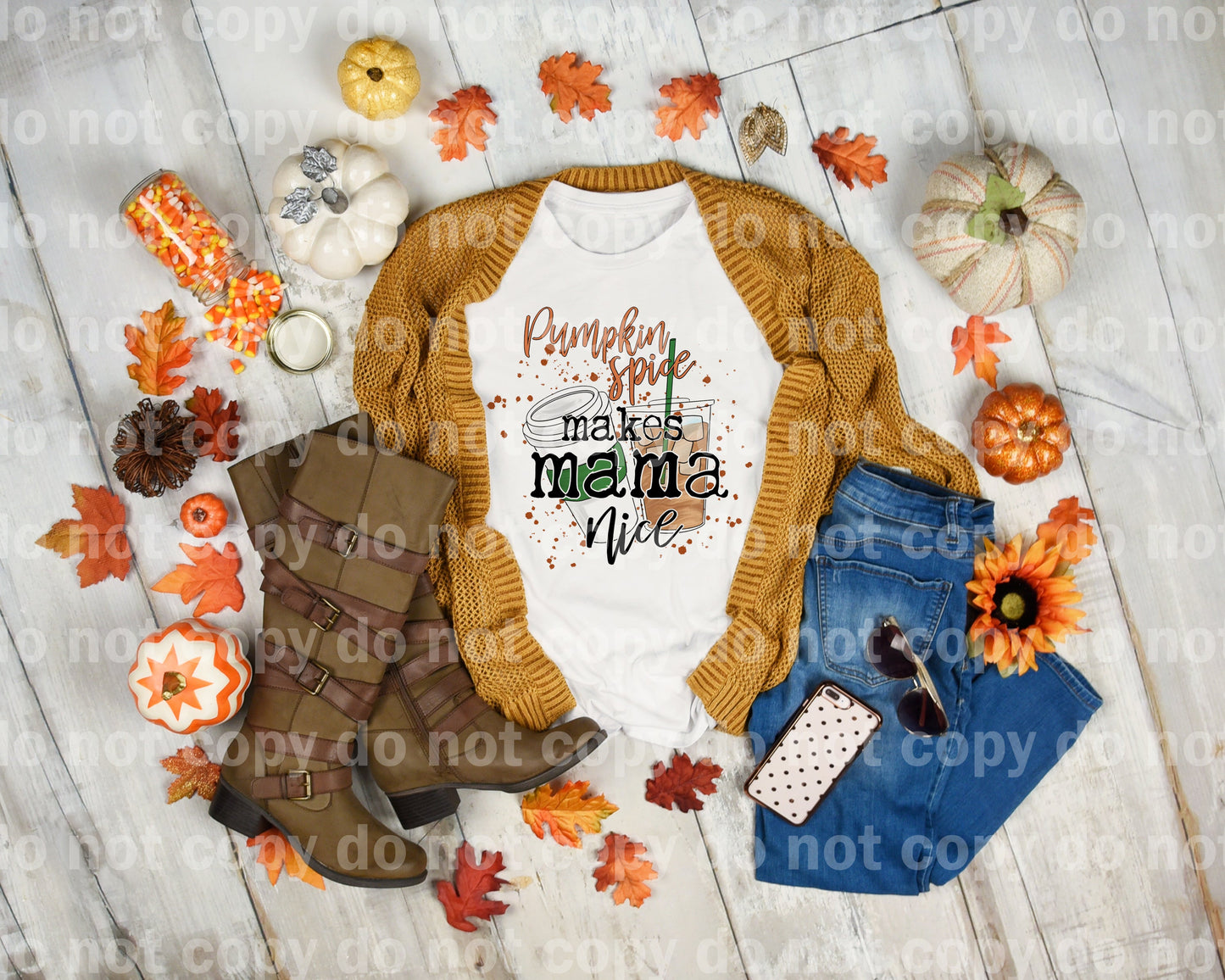 Pumpkin Spice hace que mamá tenga un bonito sueño impreso o impresión por sublimación