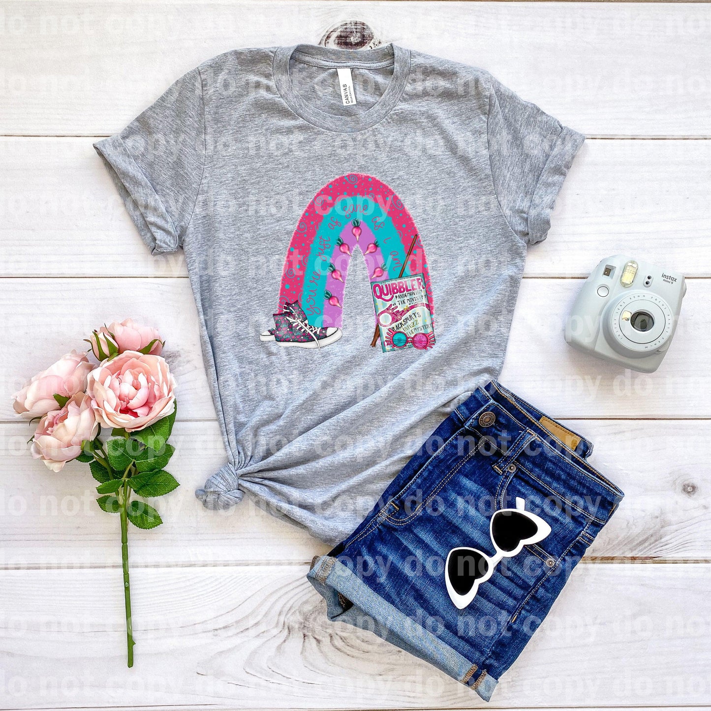 Quibbler rainbow You're just as sane as I am Dream print transfer