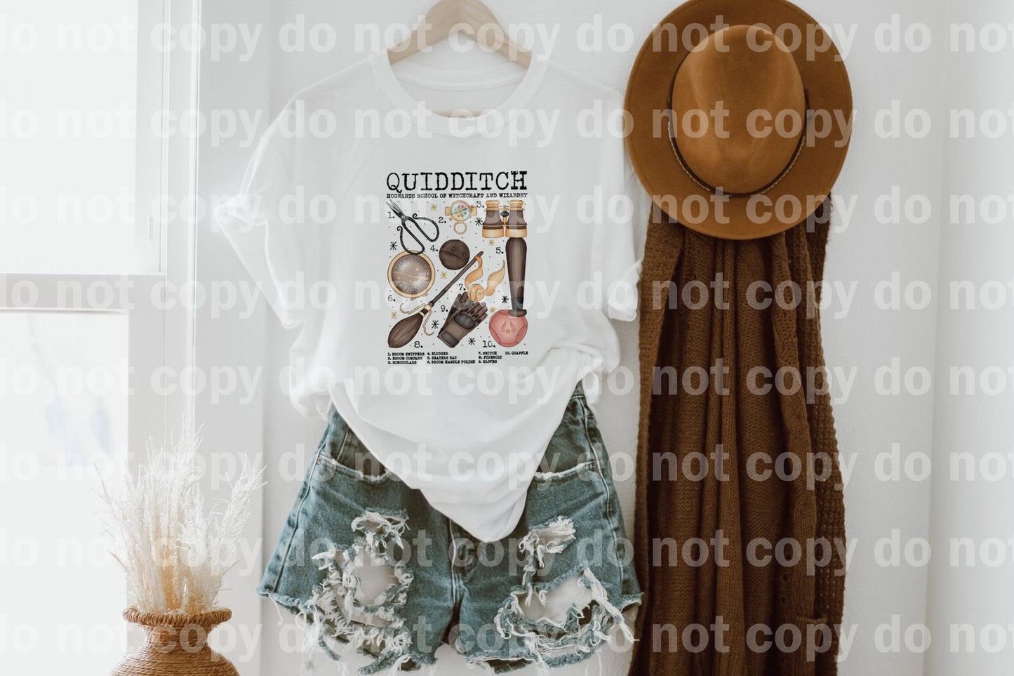 Quidditch Chart Broom Snippers Broom Compass Binoculars Bludger Beaters Bat Broom Handle Polish Snitch Firebolt Gloves Quaffle Dream Print or Sublimation Print