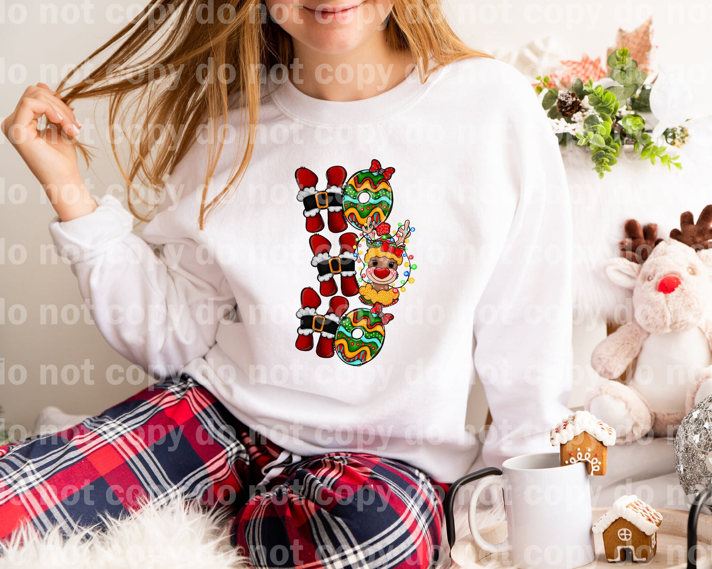 Reindeer Girl Hohoho Dream Print or Sublimation Print