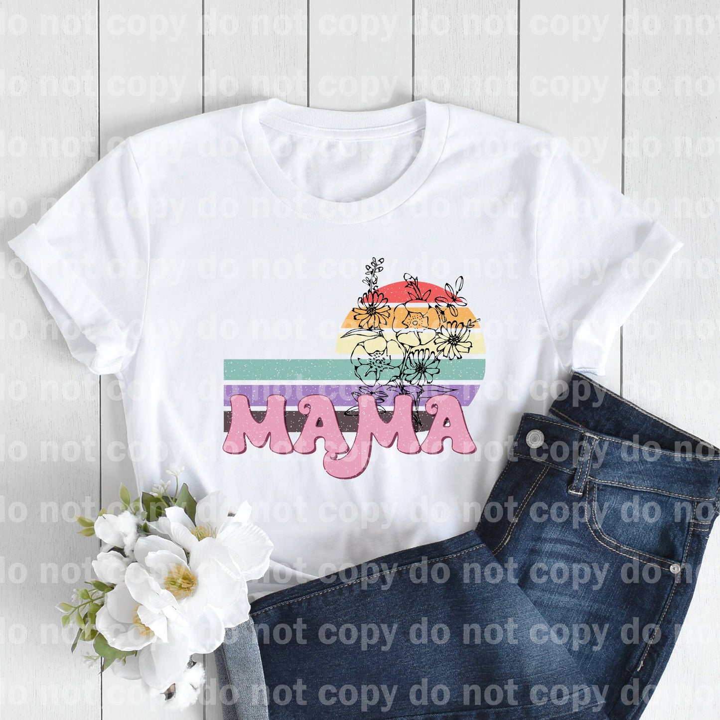 Distressed Retro Mama Dream Print or Sublimation Print