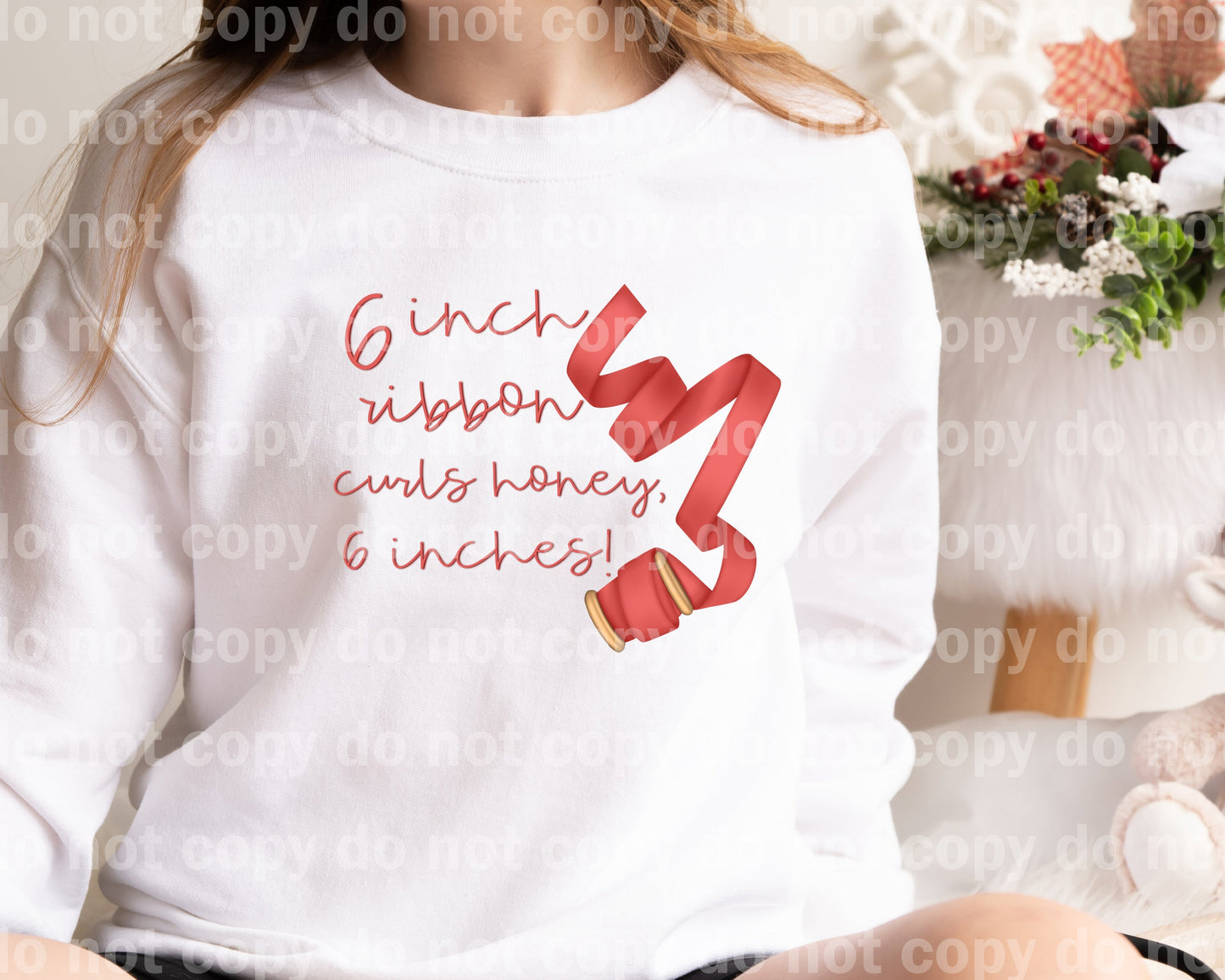 6 Inch Ribbon Curls Honey, 6 Inches Dream Print or Sublimation Print