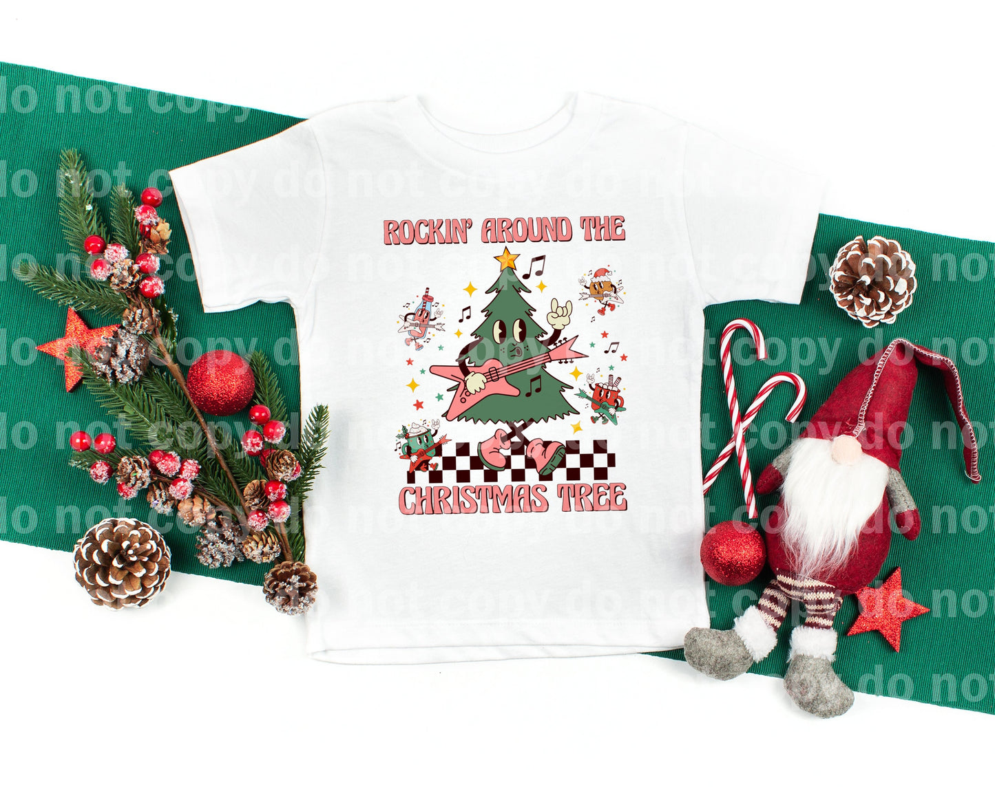 Rockin' Around The Christmas Tree Pink Dream Print or Sublimation Print