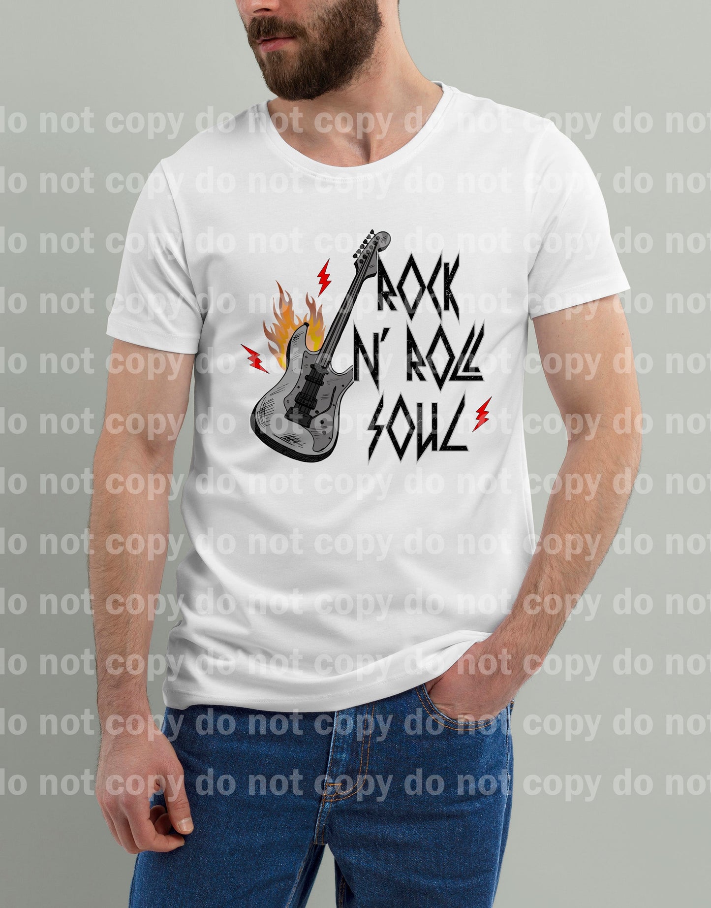 Rock N Roll Soul Guitar Distressed Dream Print or Sublimation Print