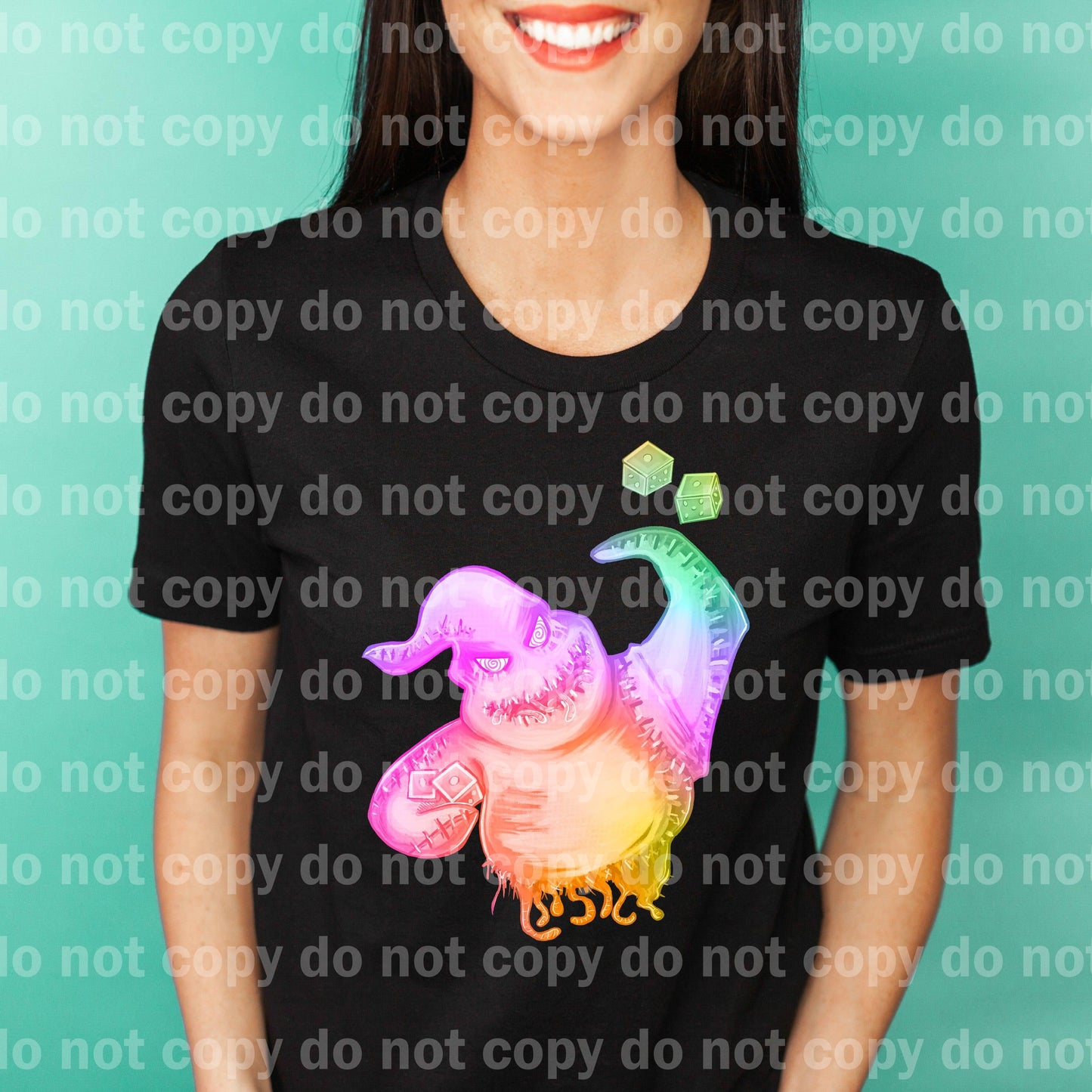 Roll The Dice Pastel or rainbow Color Style Dream Print or Sublimation Print