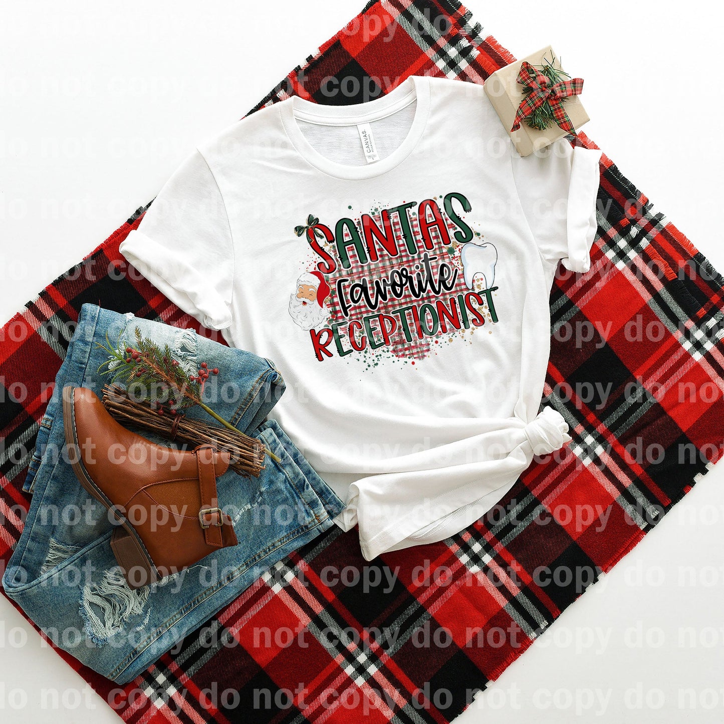Santa's Favorite Receptionist Dream Print or Sublimation Print