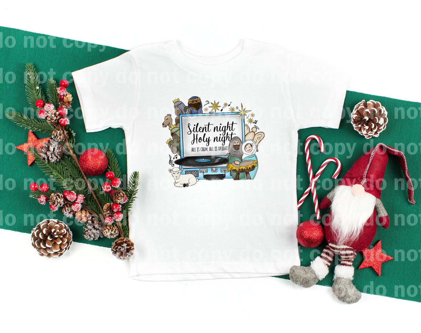 Silent Night Holy Night All Is Calm All Is Bright Dream Print or Sublimation Print