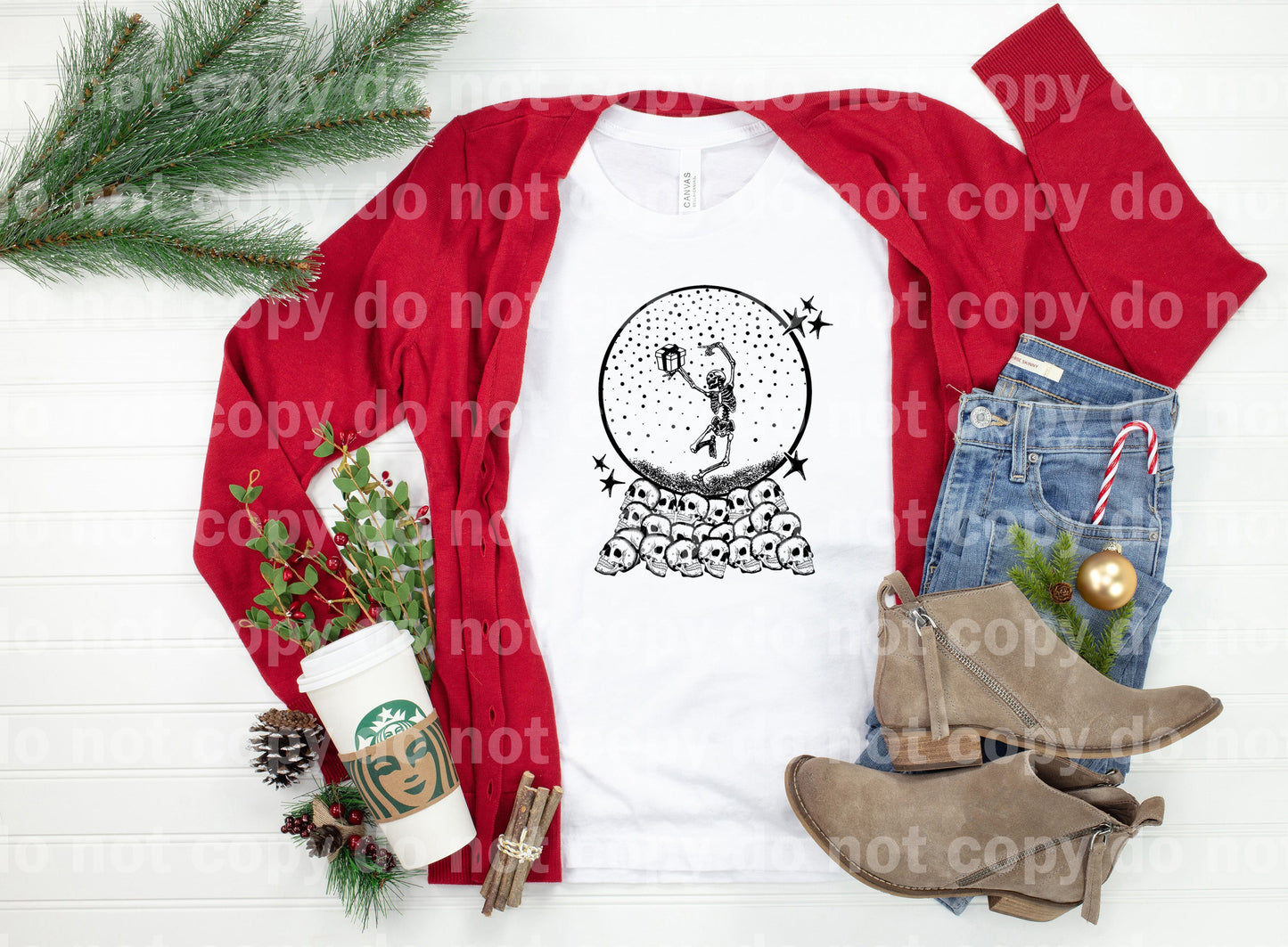 Skellie Christmas Dream Print or Sublimation Print