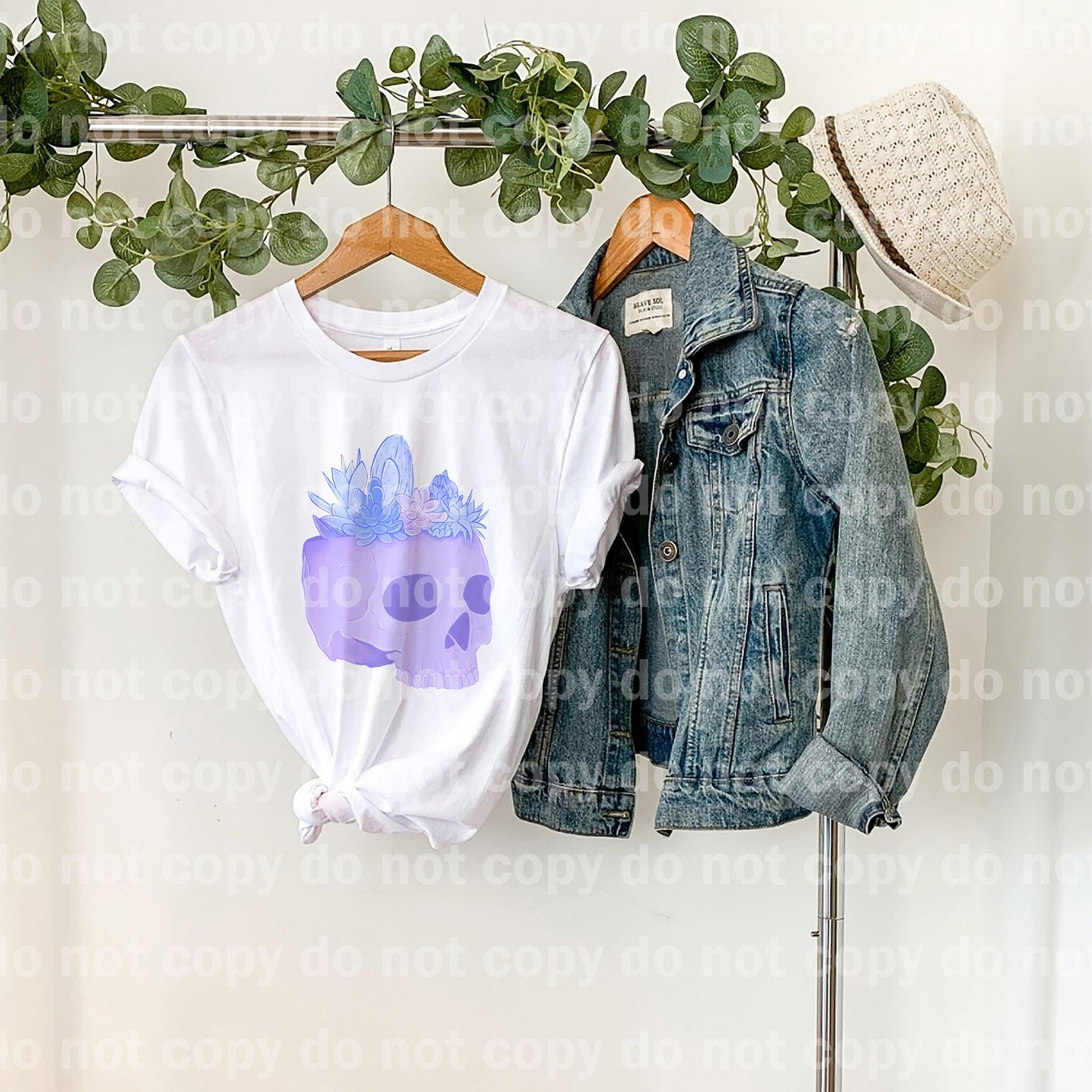 Skull Planter Pastel Dream Print or Sublimation Print