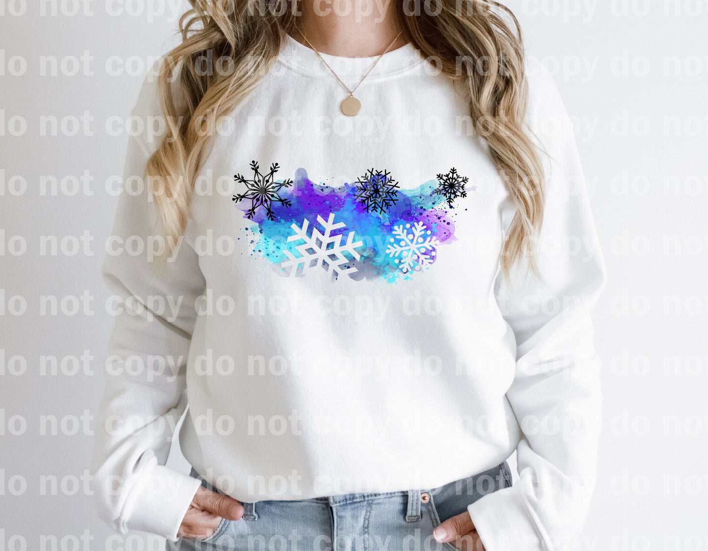 Copos de nieve Blue Dream Print o Impresión por sublimación