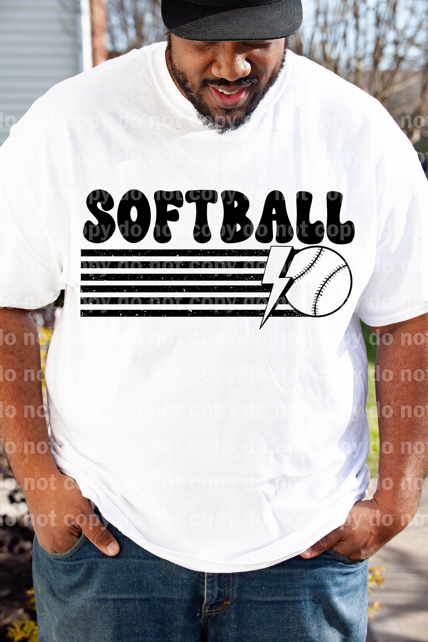 Softball Stripes Dream Print or Sublimation Print