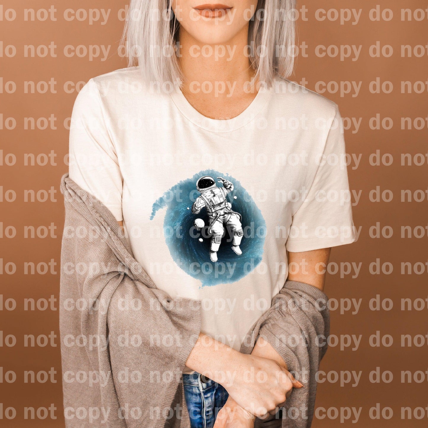 Space Astronaut Dream print transfer